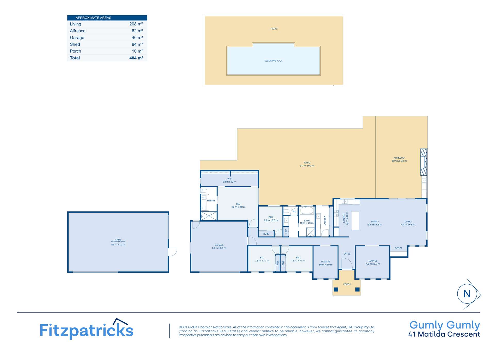 41 Matilda Crescent, Gumly Gumly For Sale by Farmbuy.com - floorplan 1