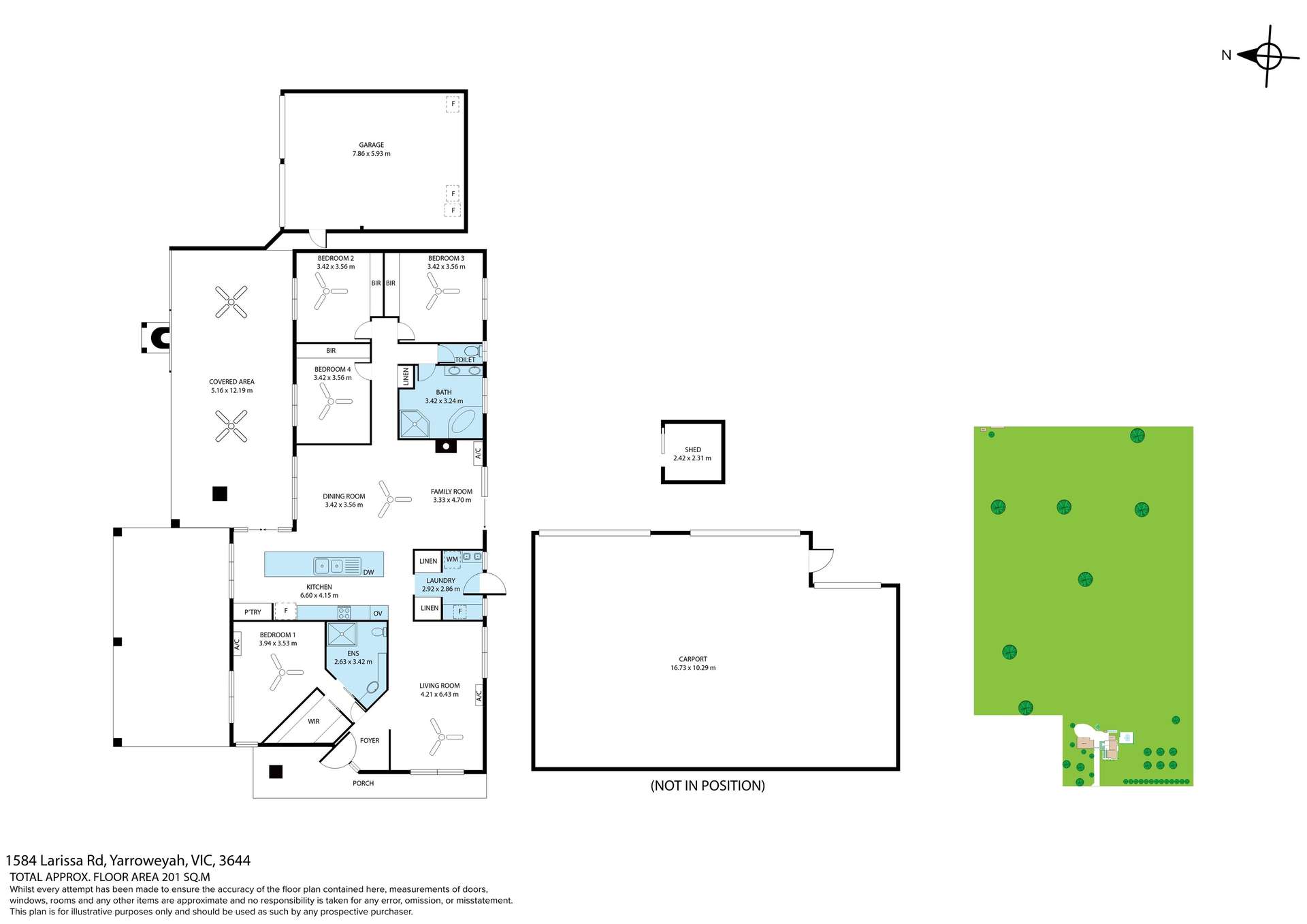 1584 Larissa Road, Yarroweyah For Sale by Farmbuy.com - floorplan 1