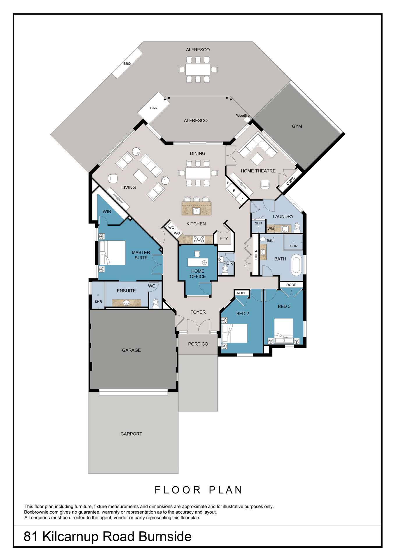 81 Kilcarnup Road, Burnside For Sale by Farmbuy.com - floorplan 1