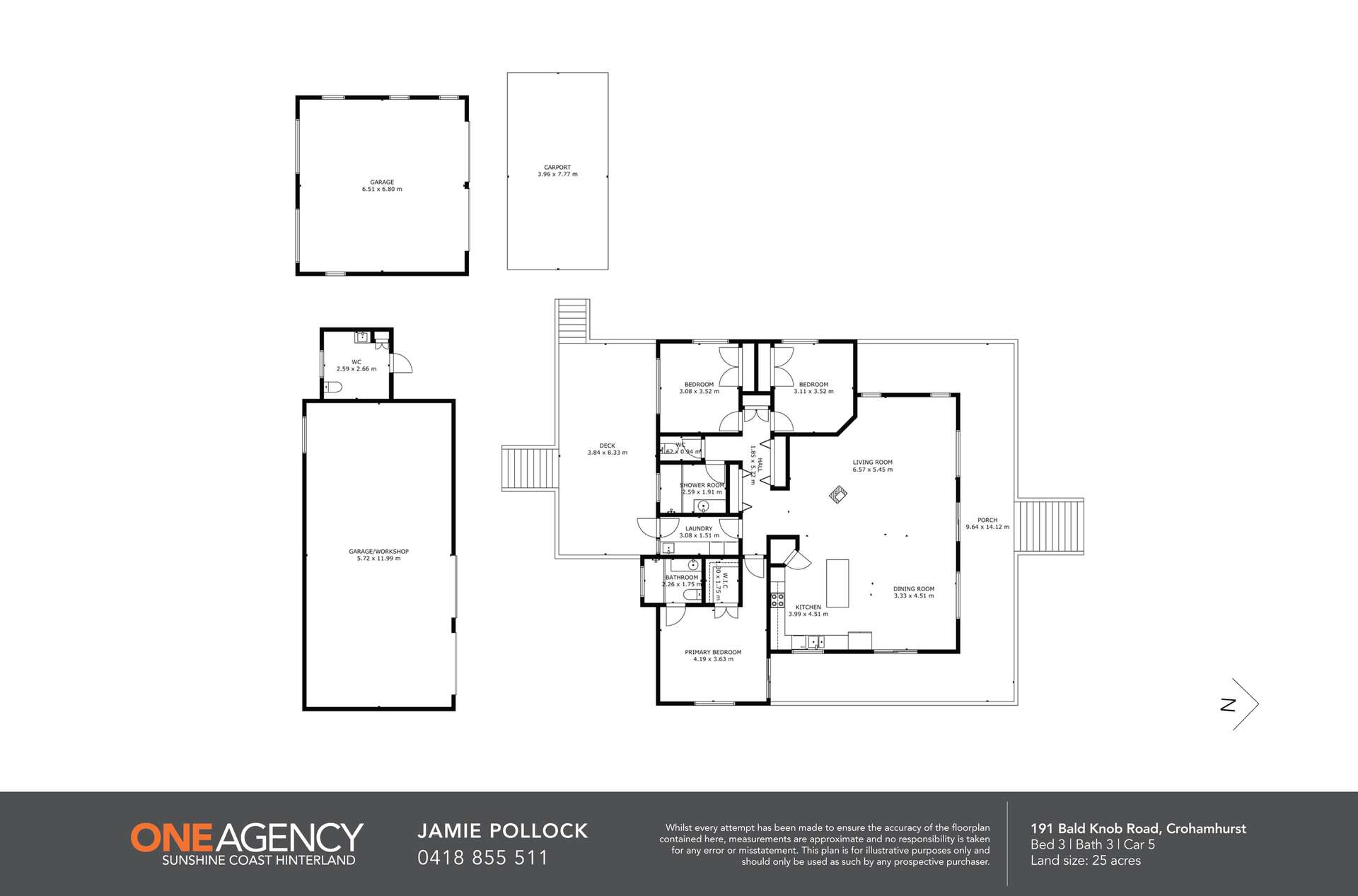 191 Bald Knob Road, Crohamhurst For Sale by Farmbuy.com - floorplan 1