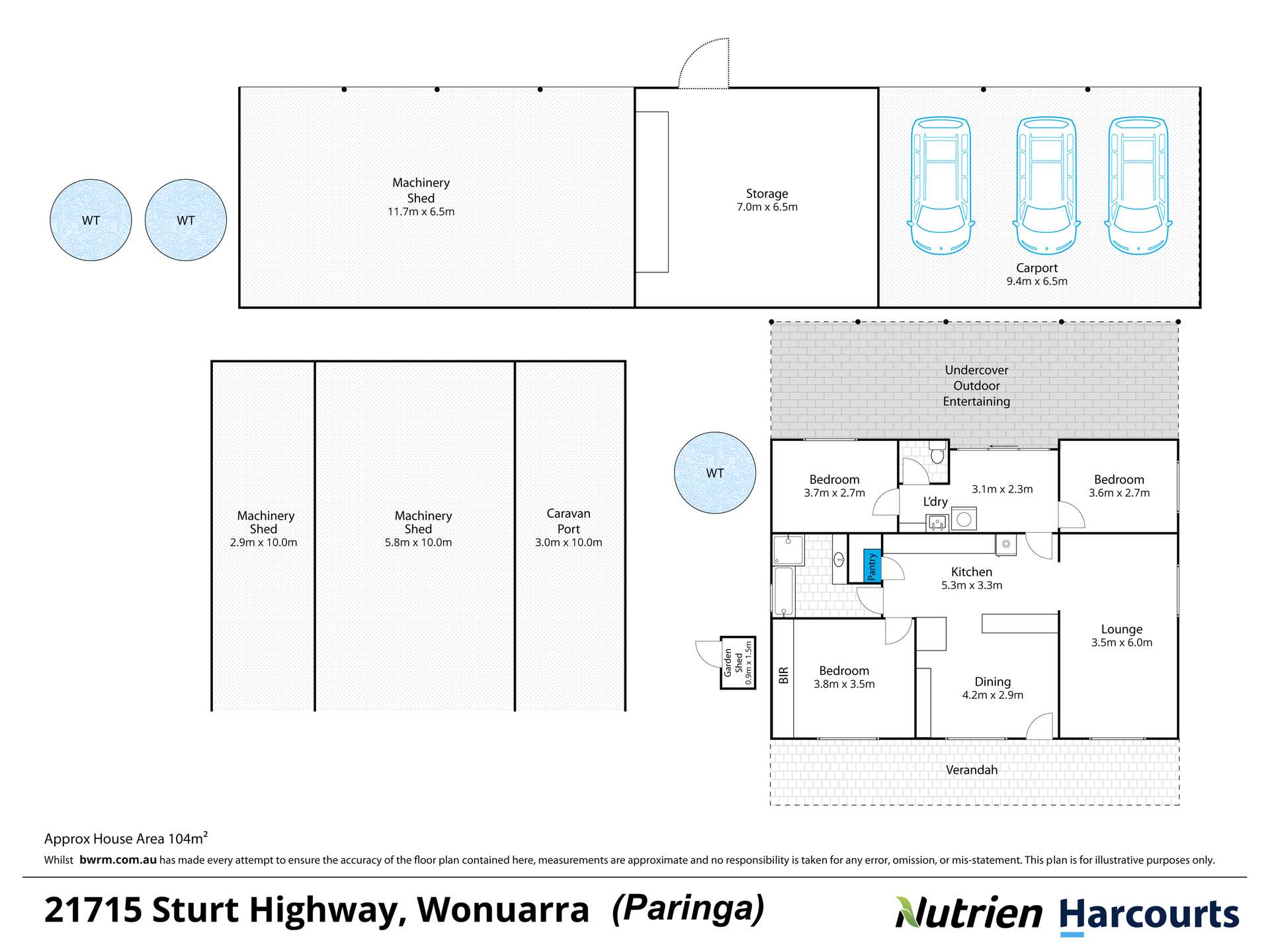 21715 Sturt Highway, Paringa For Sale by Farmbuy.com - floorplan 1