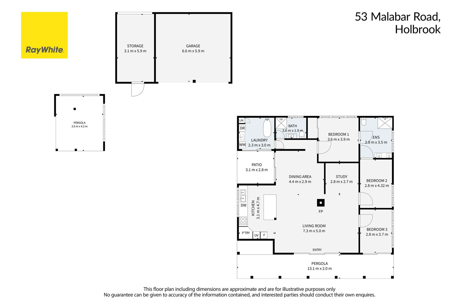53 Malabar Road, Holbrook Auction by Farmbuy.com - floorplan 1