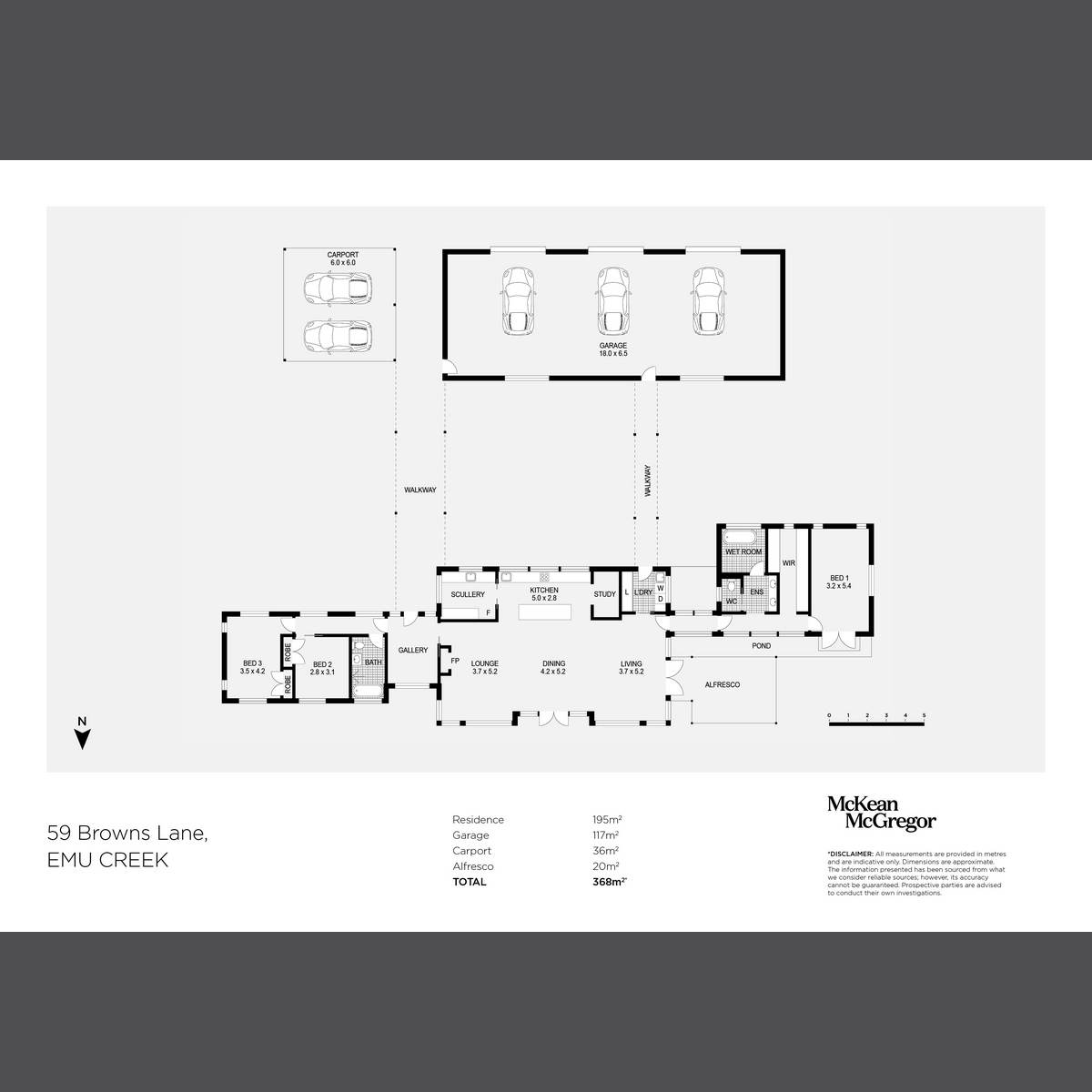 59 Browns Lane, Emu Creek For Sale by Farmbuy.com - floorplan 1