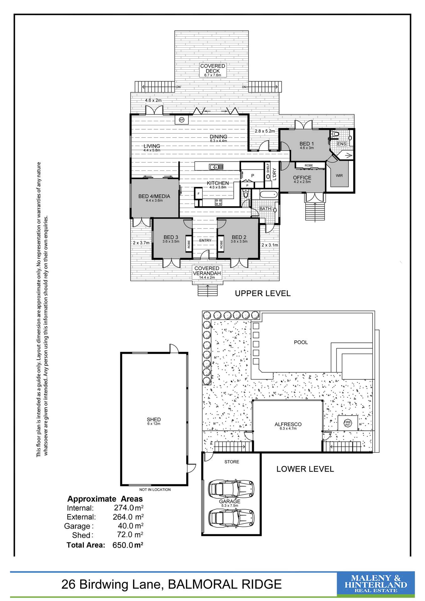 26 Birdwing Lane, Balmoral Ridge For Sale by Farmbuy.com - floorplan 1