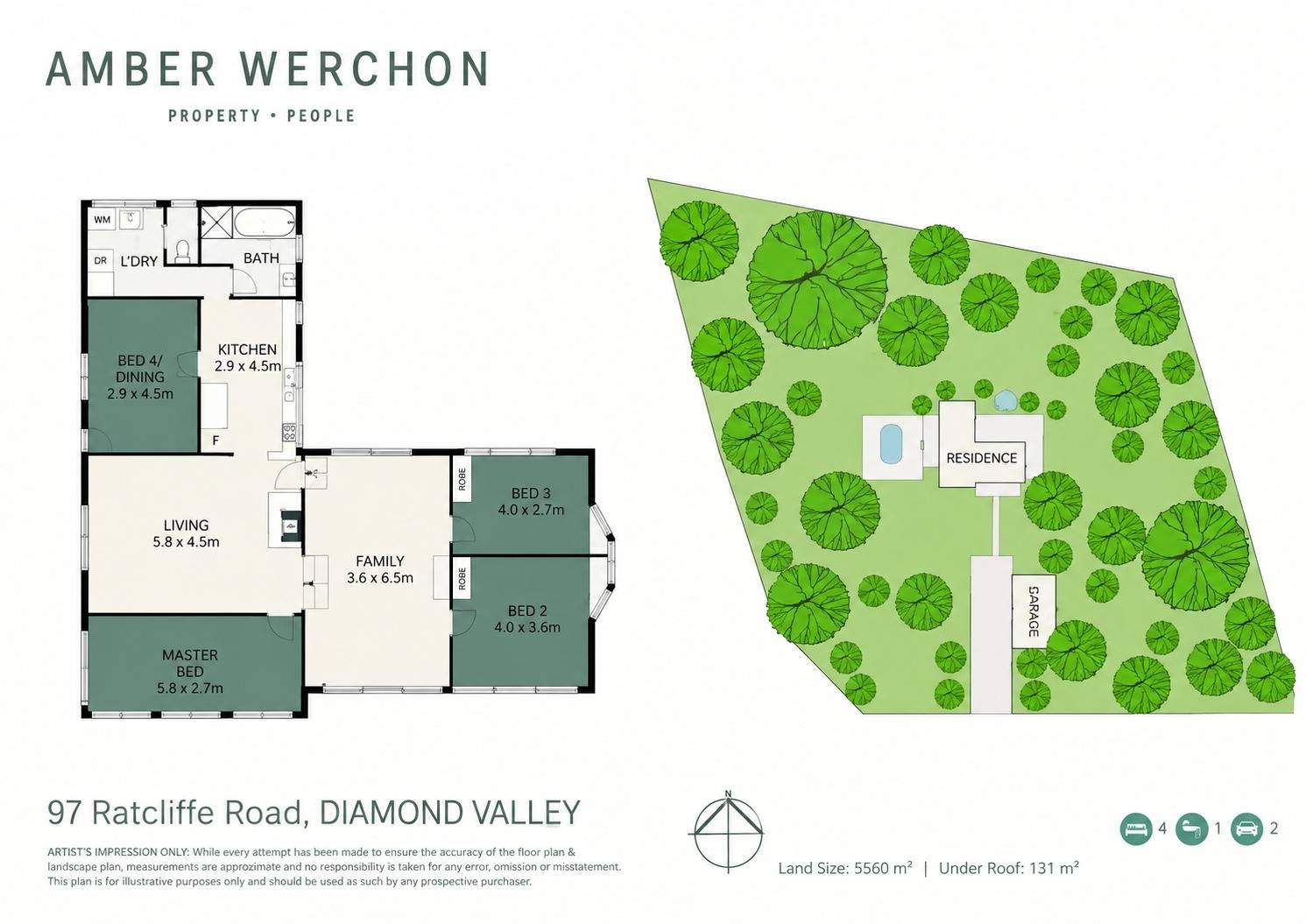 97 Ratcliffe Road, Diamond Valley For Sale by Farmbuy.com - floorplan 1