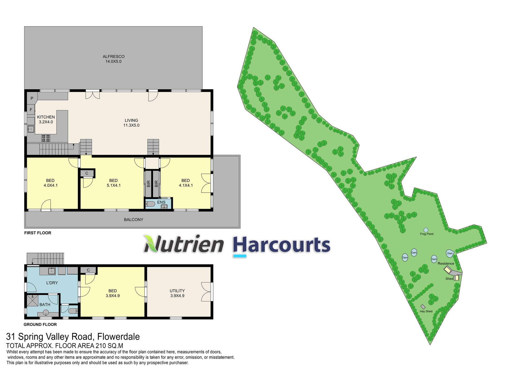 31 Spring Valley Road, Flowerdale For Sale by Farmbuy.com - floorplan 1