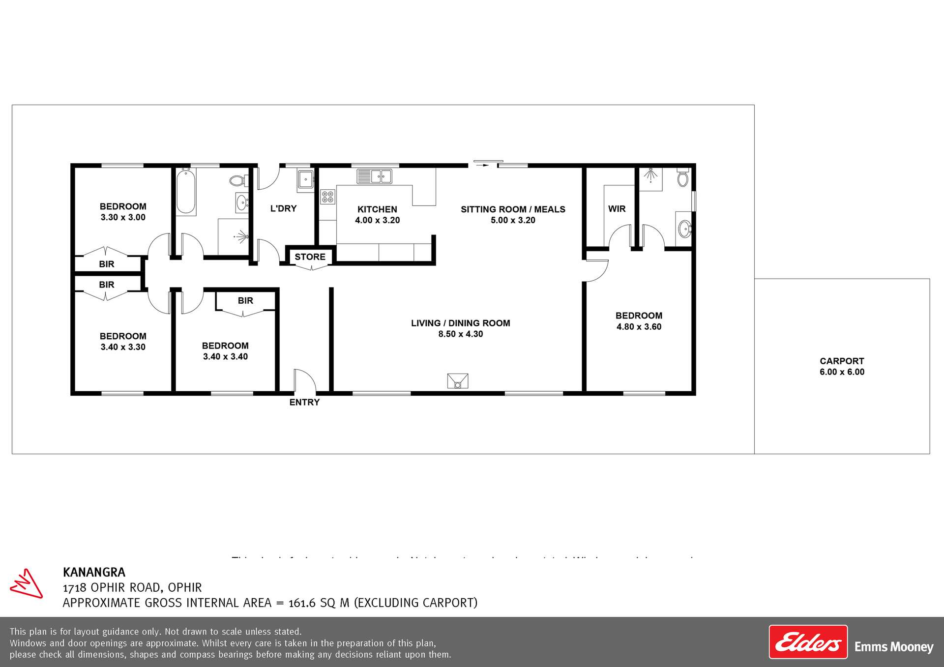 1718 Ophir Road, Orange Auction by Farmbuy.com - floorplan 1