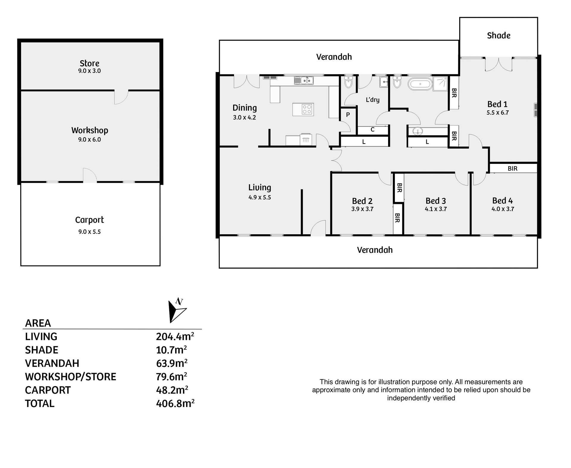 36 Burnside Road, Strathalbyn For Sale by Farmbuy.com - floorplan 1