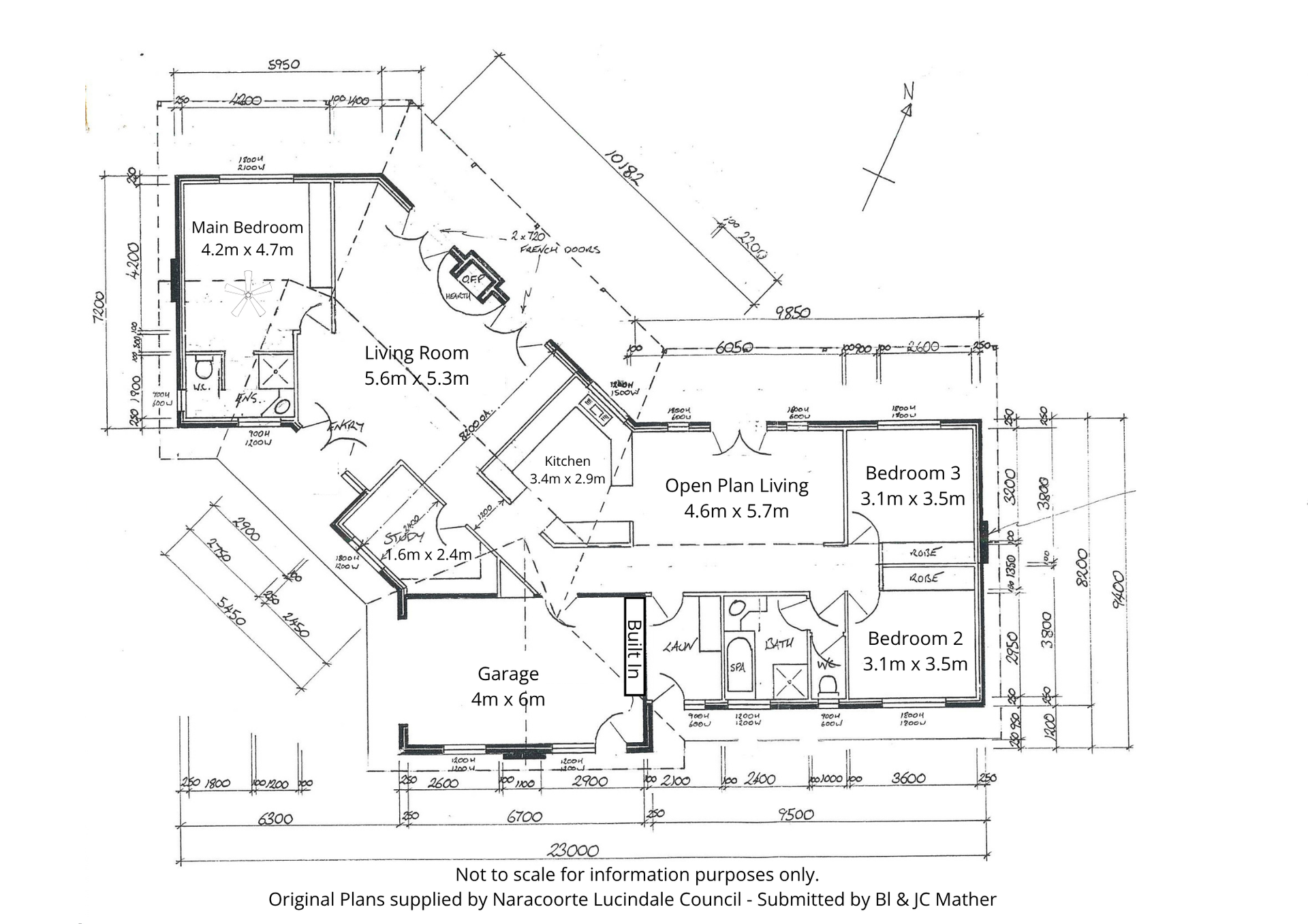 34 Martins Road, Naracoorte For Sale by Farmbuy.com - floorplan 1