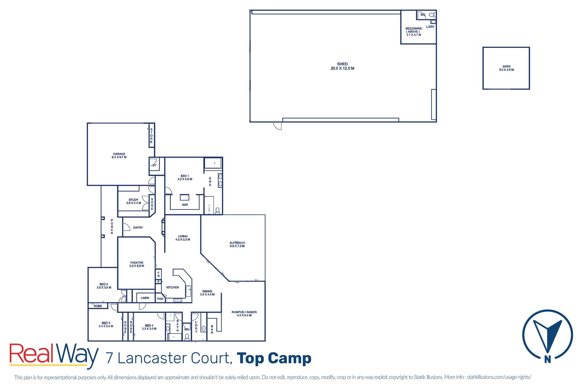 7 Lancaster Court, Top Camp For Sale by Farmbuy.com - floorplan 1