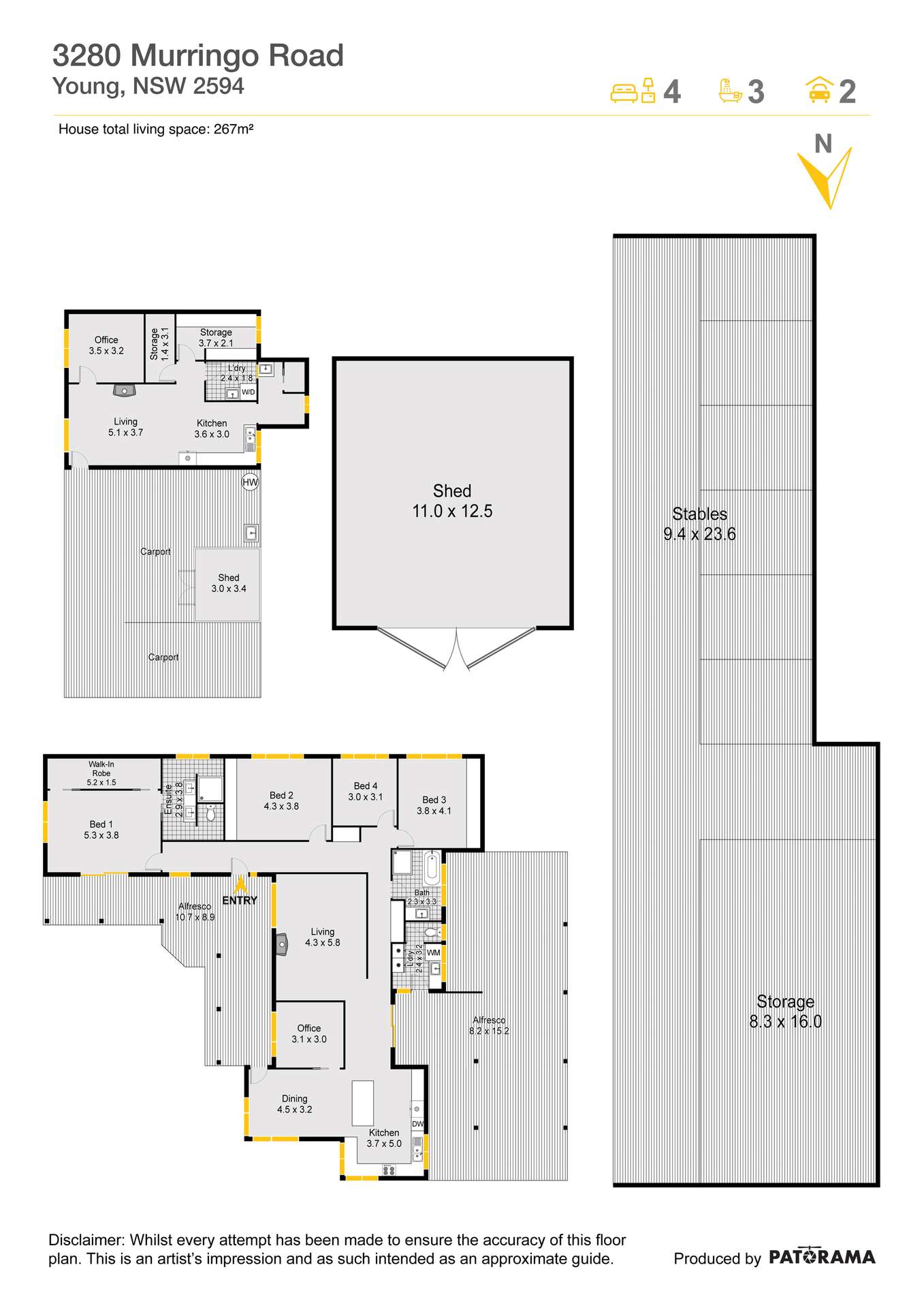 3280 Murringo Road, Young Auction by Farmbuy.com - floorplan 1