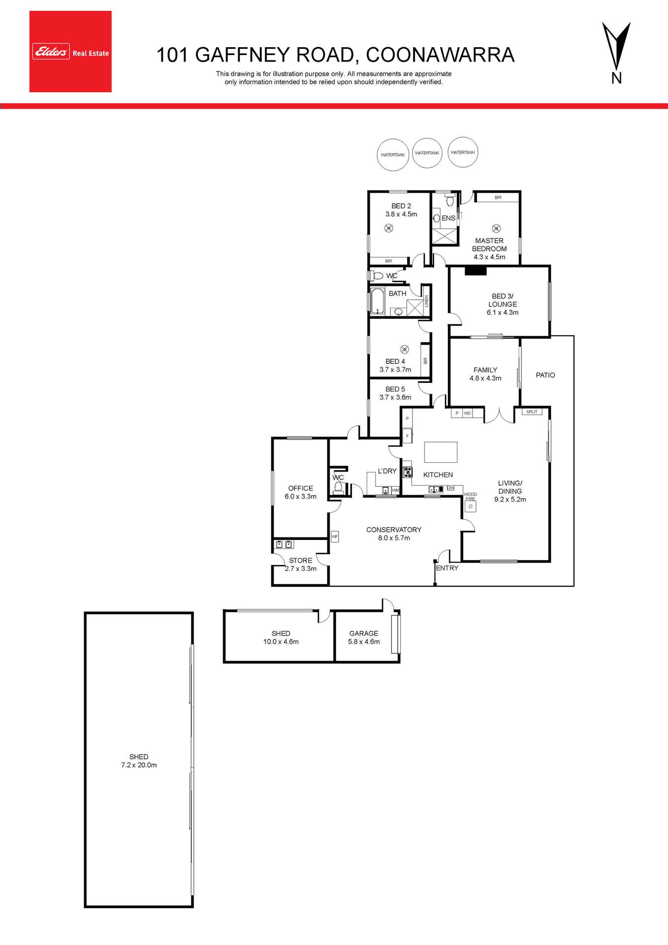 101 Gaffney Road, Coonawarra For Sale by Farmbuy.com - floorplan 1