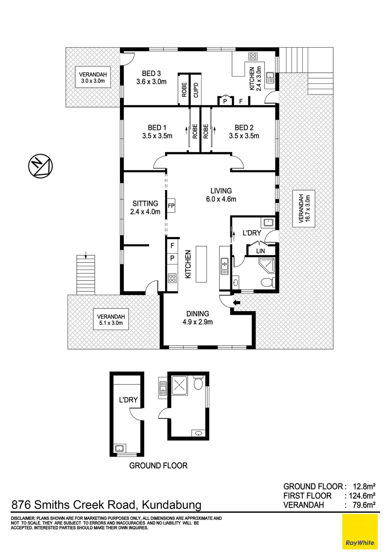876 Smiths Creek Road, Kundabung For Sale by Farmbuy.com - floorplan 1