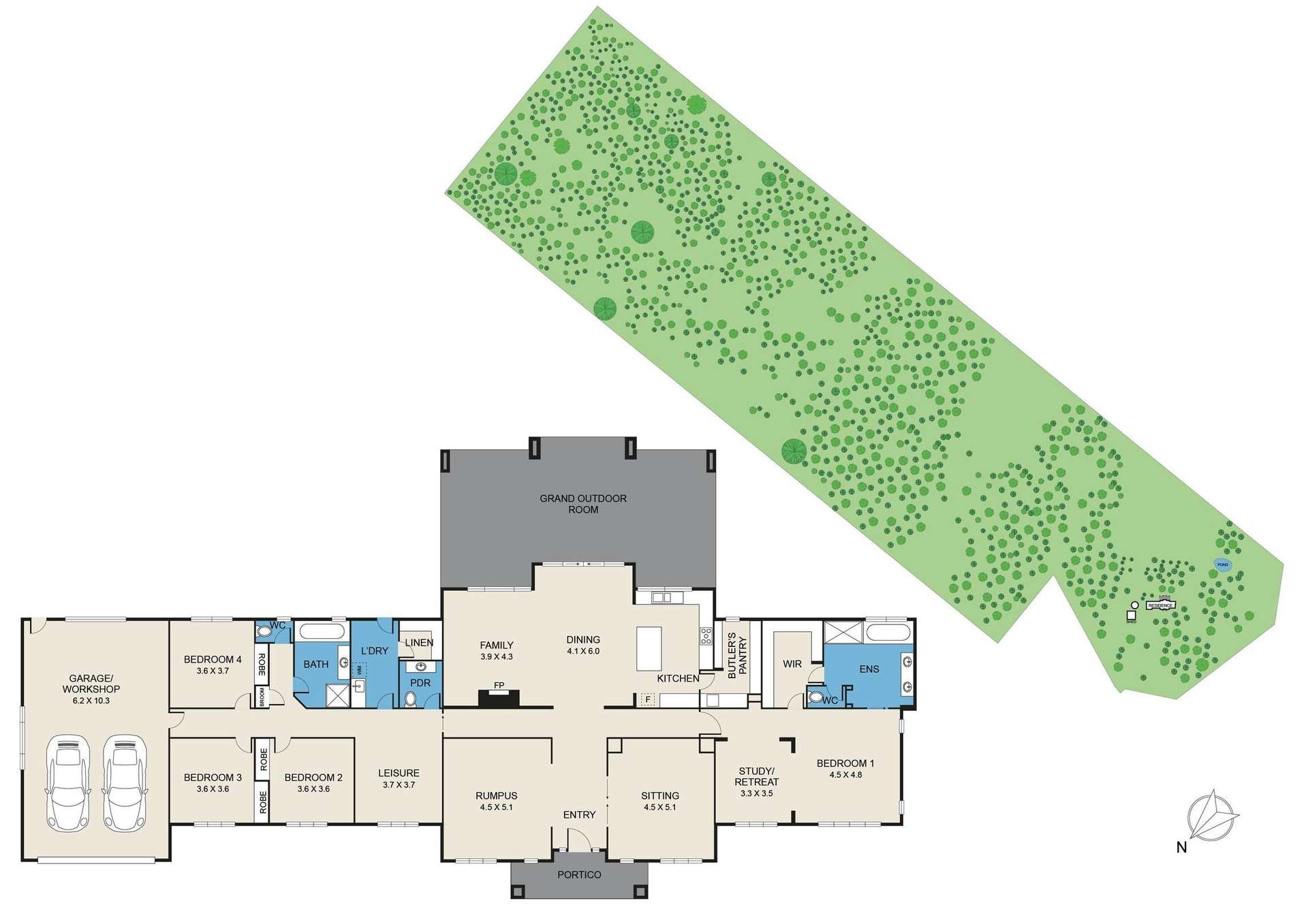 176 Wollong Road, Quorrobolong For Sale by Farmbuy.com - floorplan 1