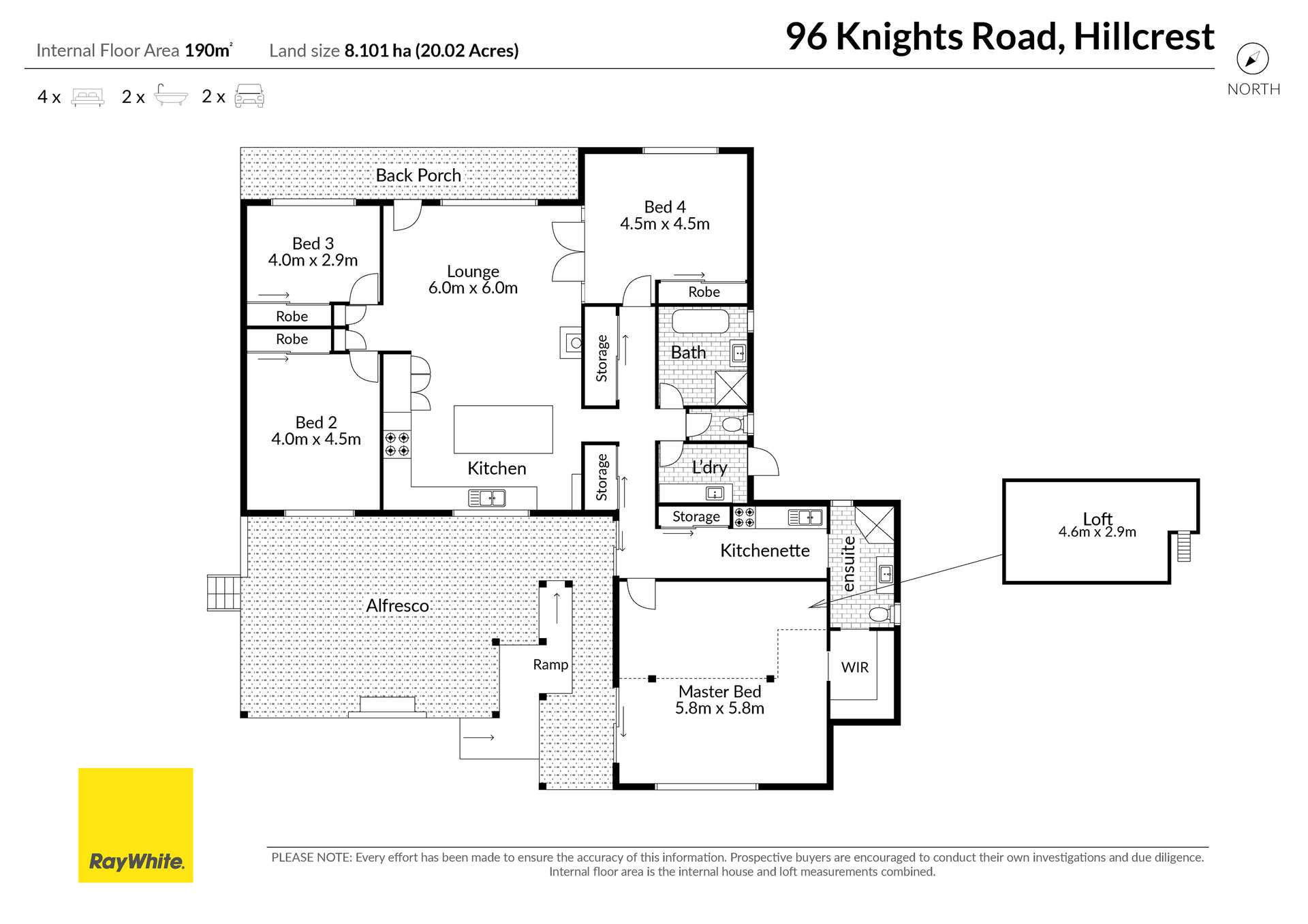96 Knights Road, Hillcrest For Sale by Farmbuy.com - floorplan 1