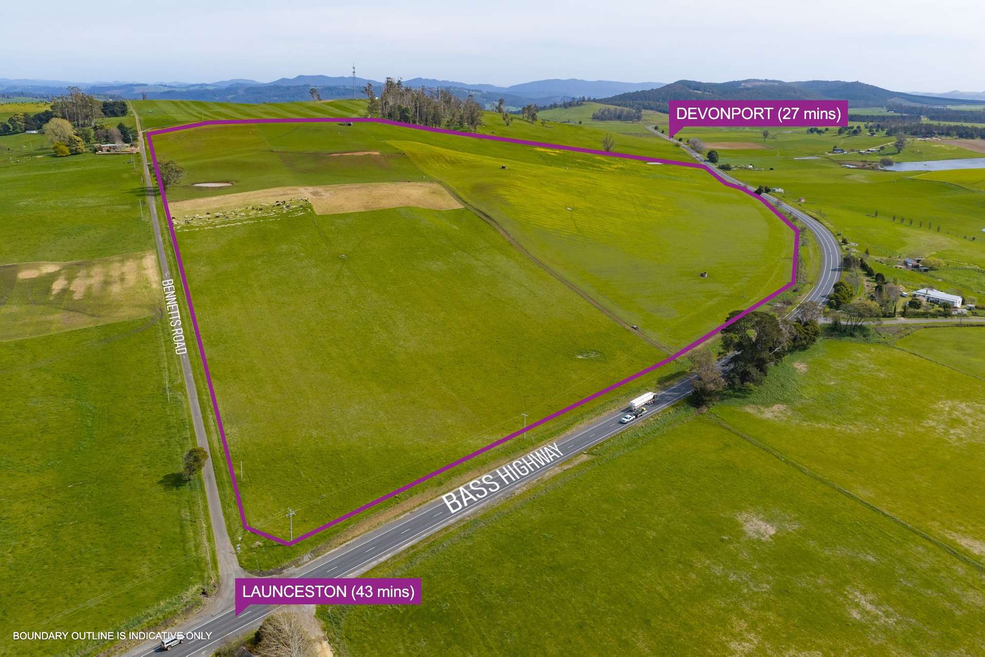 Lot 1 Corner Bass Highway And Bennetts Road, Elizabeth Town Sold by Farmbuy.com - image 1