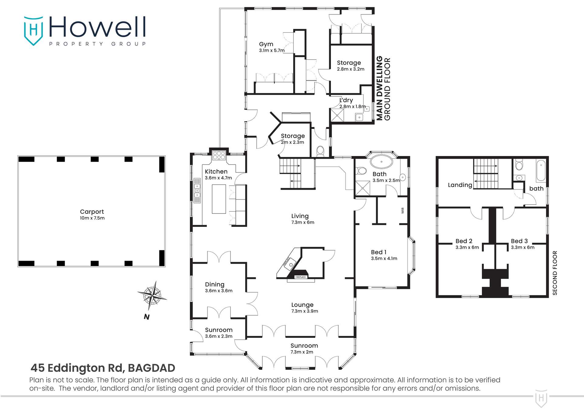 'Glen Avon' 45 Eddington Road, Bagdad For Sale by Farmbuy.com - floorplan 1