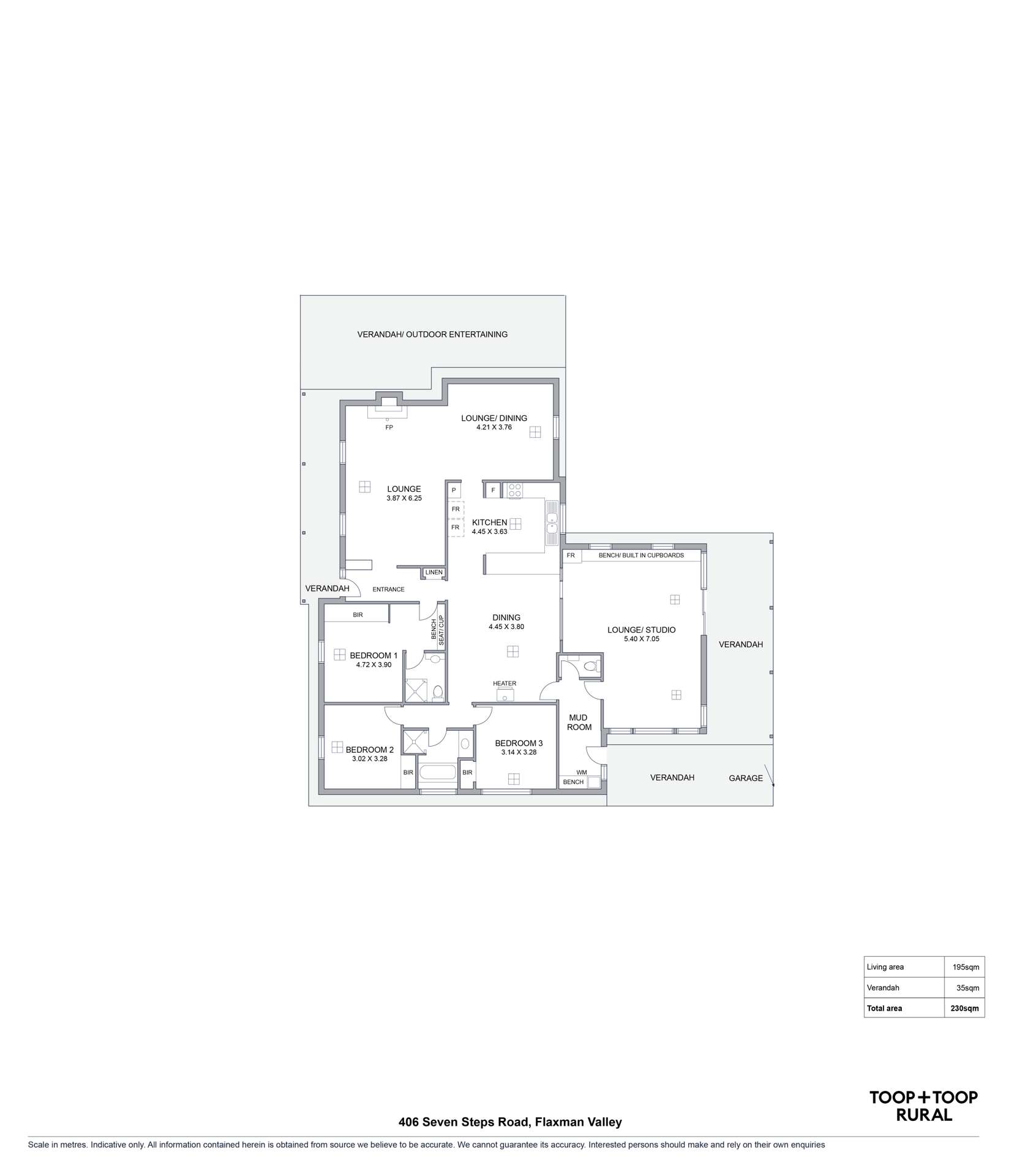 406 Seven Steps Road, Flaxman Valley For Sale by Farmbuy.com - floorplan 1