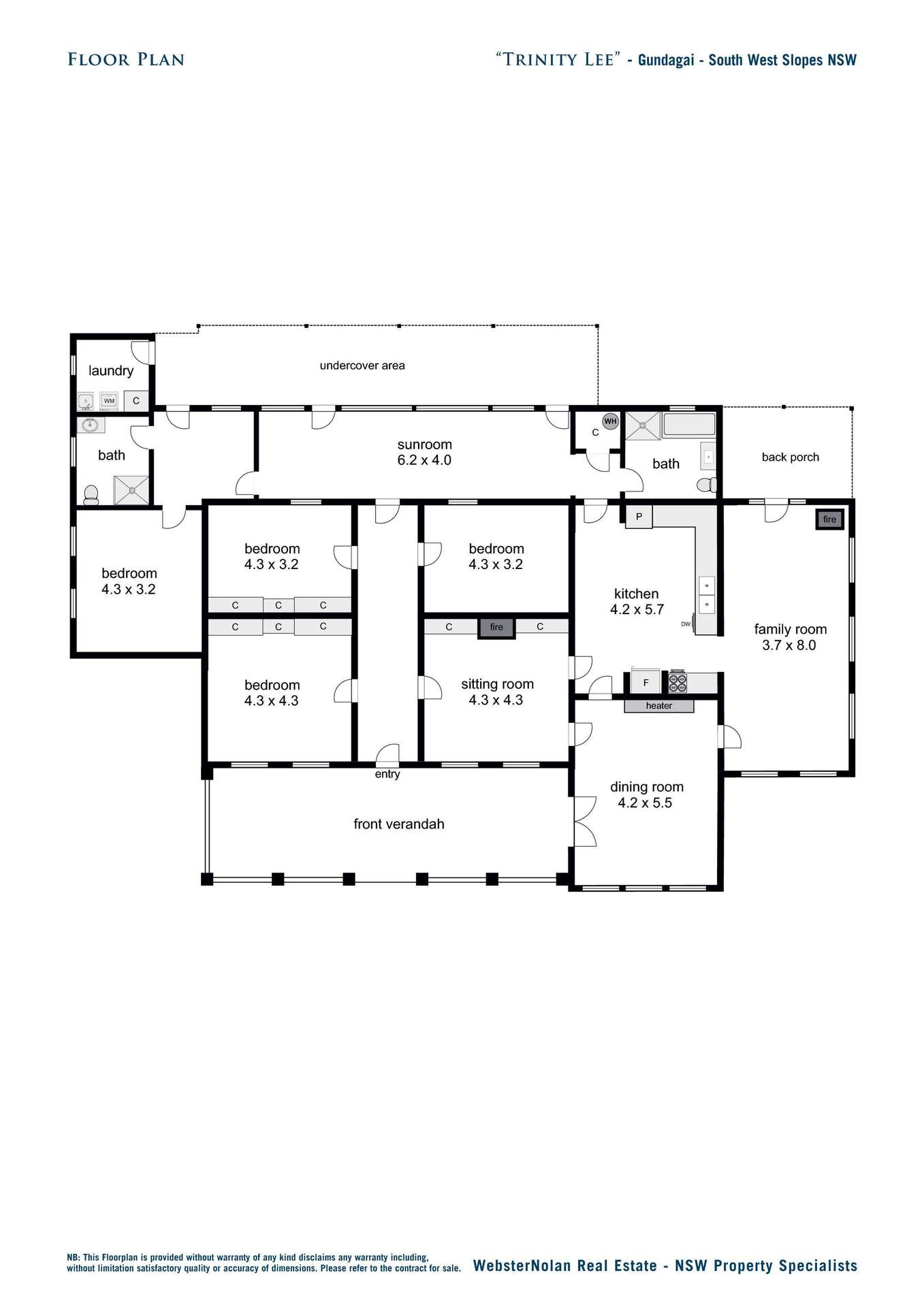 167 Hanley Street, Gundagai Auction by Farmbuy.com - floorplan 1