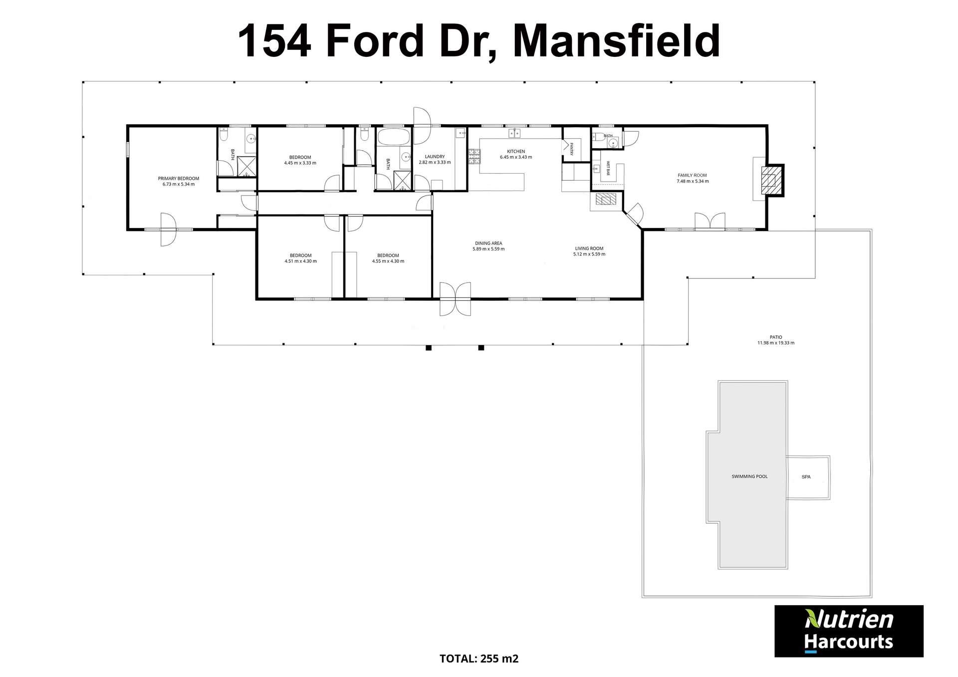 154 Ford Drive, Mansfield For Sale by Farmbuy.com - floorplan 1