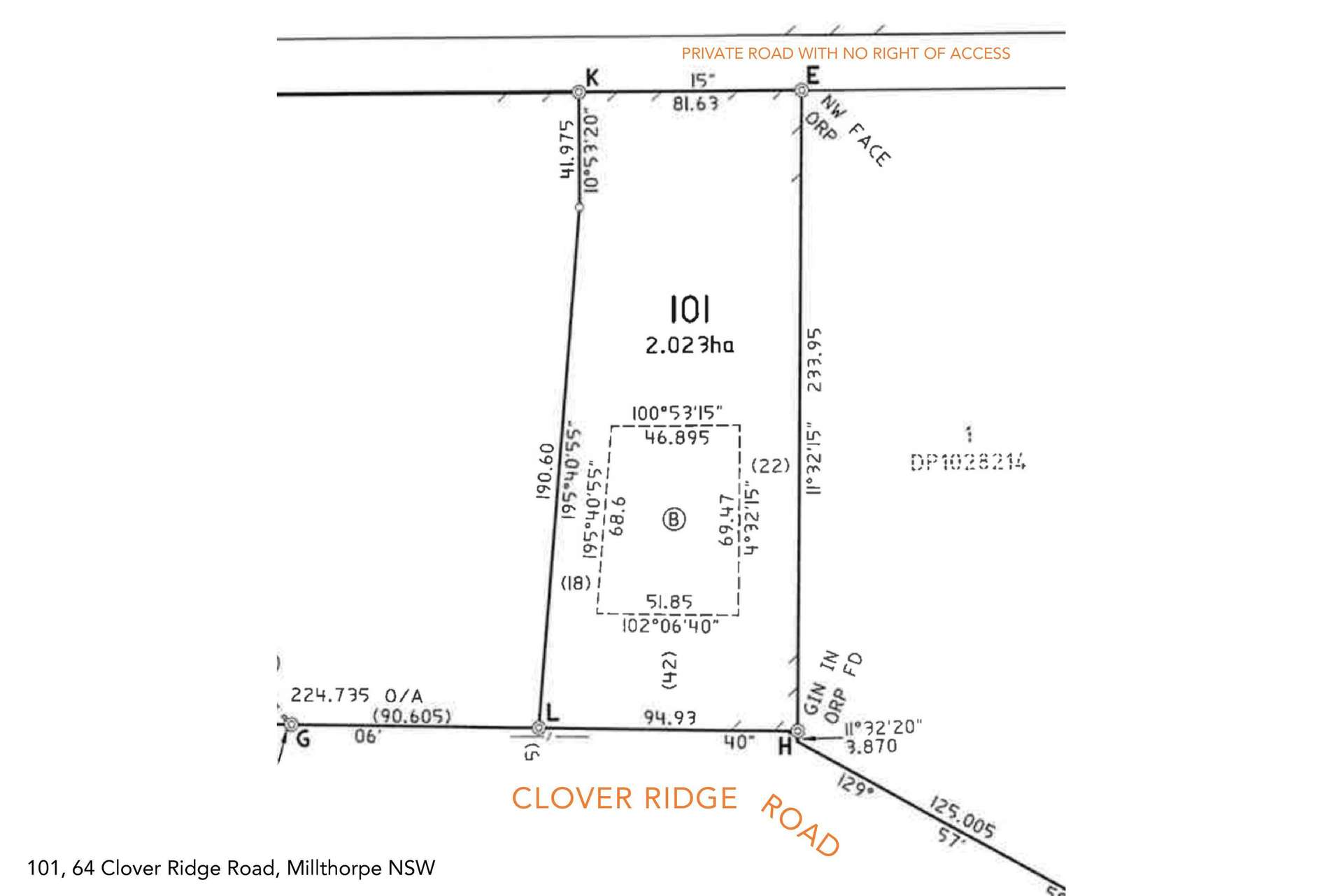 Clover Ridge Road, Millthorpe For Sale by Farmbuy.com - floorplan 1