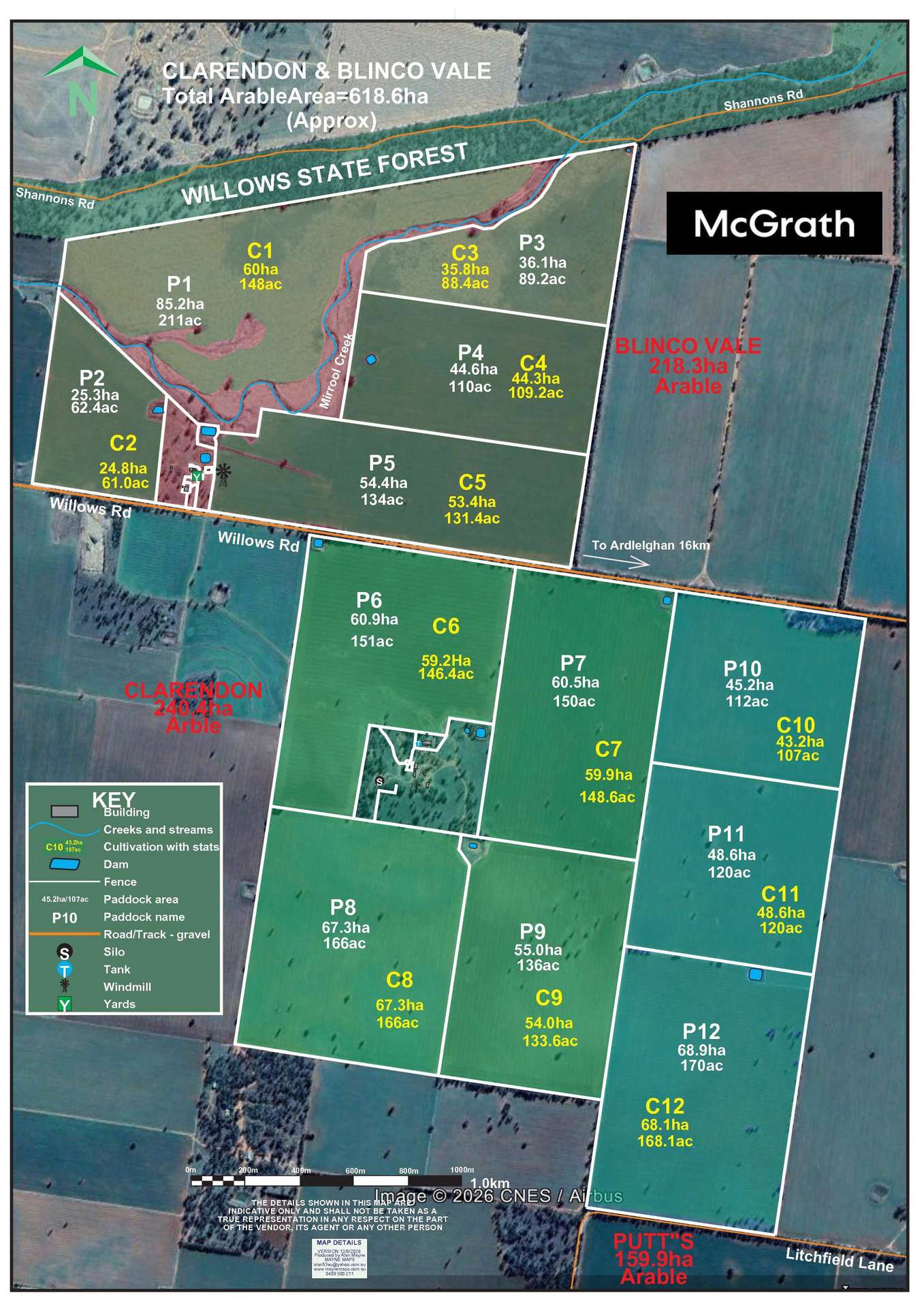 584 Willows Road, Ardlethan For Sale by Farmbuy.com - floorplan 1