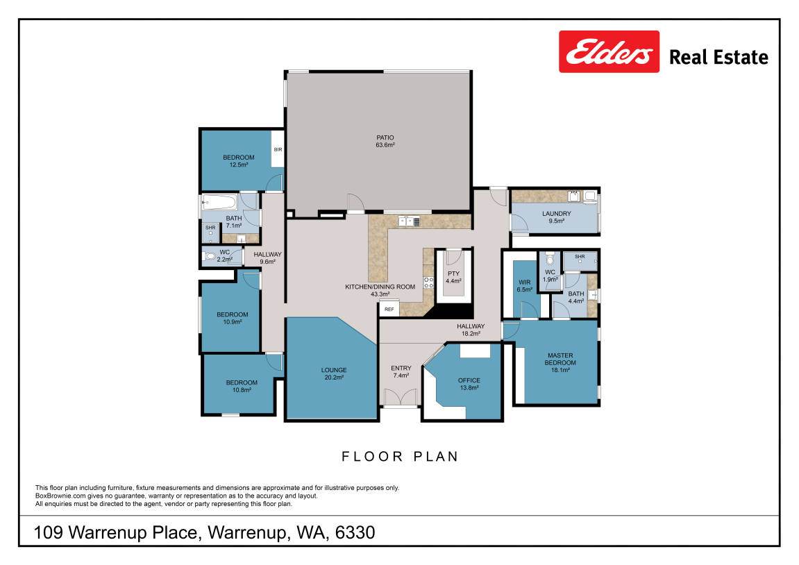 109 Warrenep Place, Warrenup For Sale by Farmbuy.com - floorplan 1