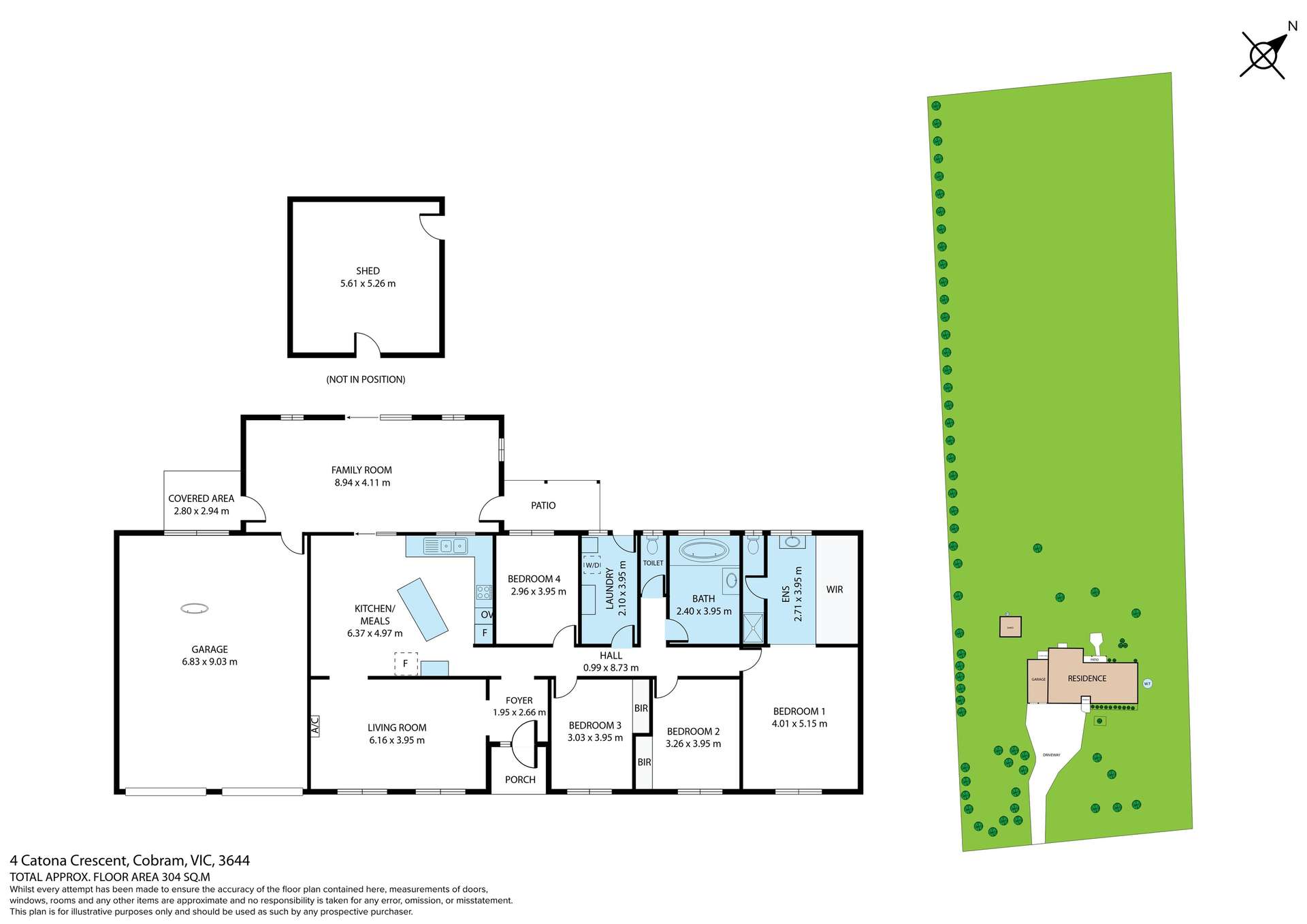 4 Catona Crescent, Cobram For Sale by Farmbuy.com - floorplan 1