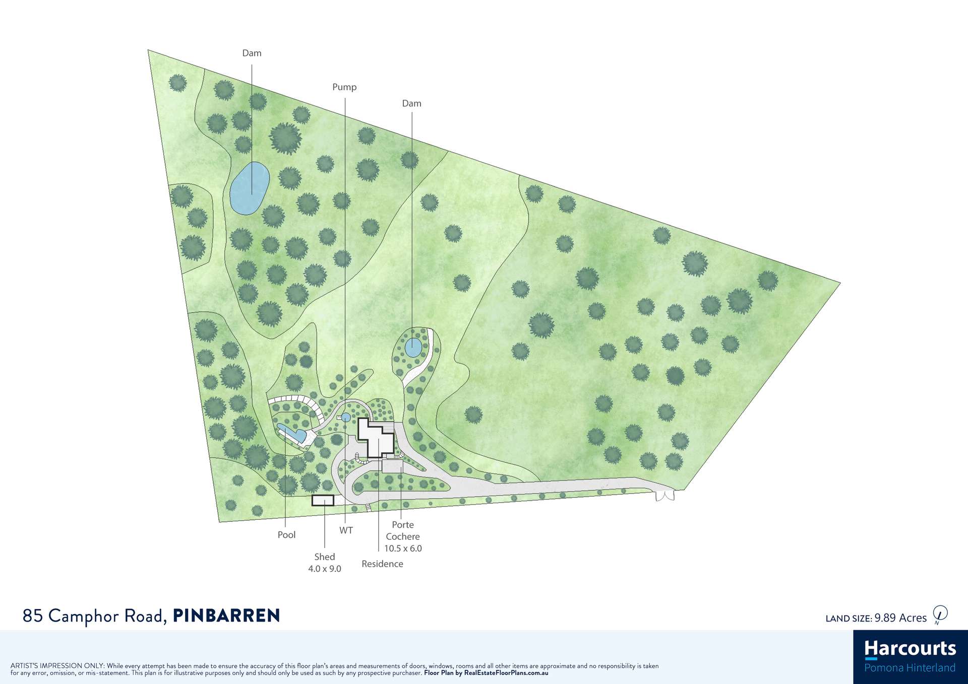 85 Camphor Road, Pinbarren For Sale by Farmbuy.com - floorplan 2