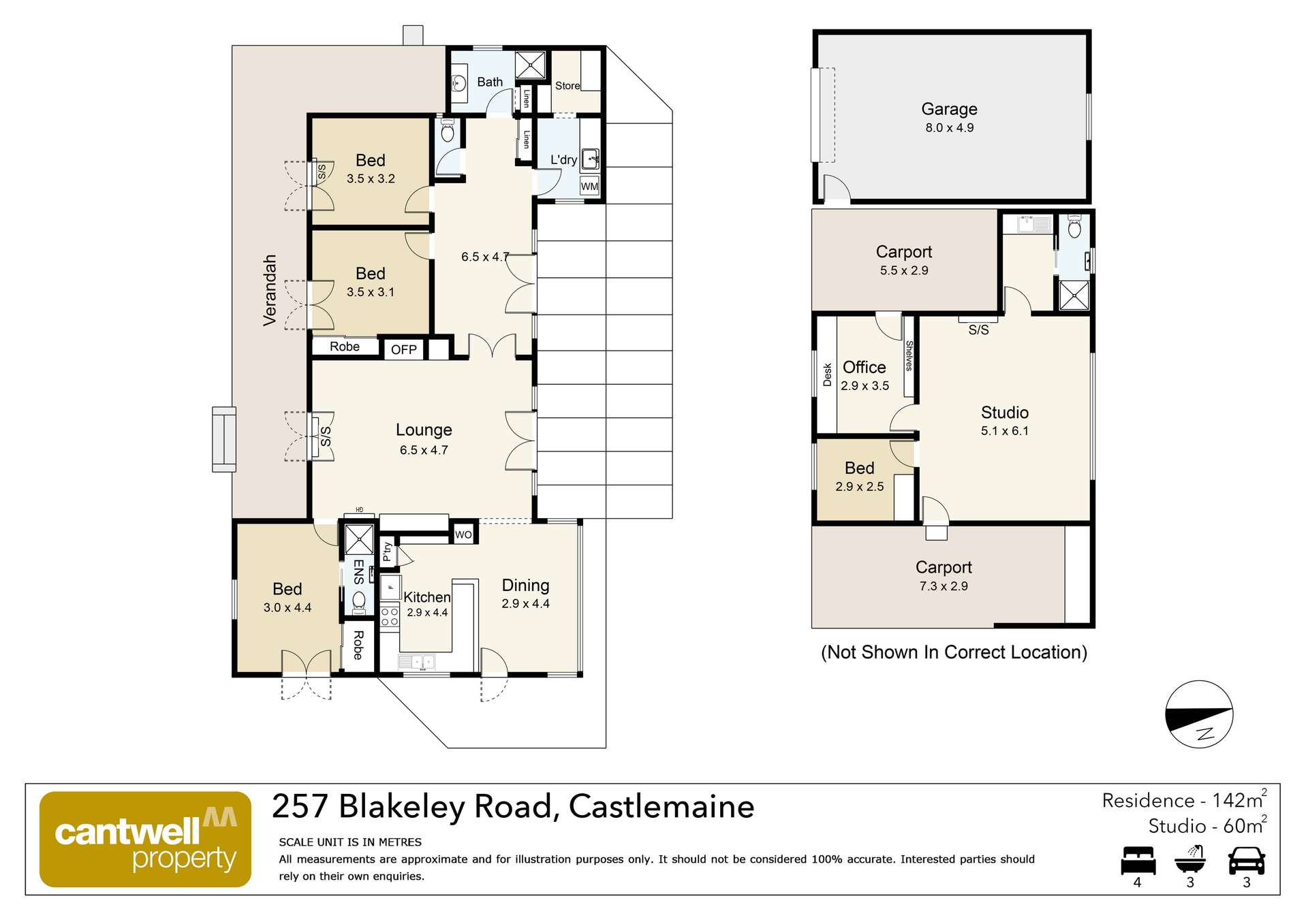 257 Blakeley Road, Castlemaine For Sale by Farmbuy.com - floorplan 1