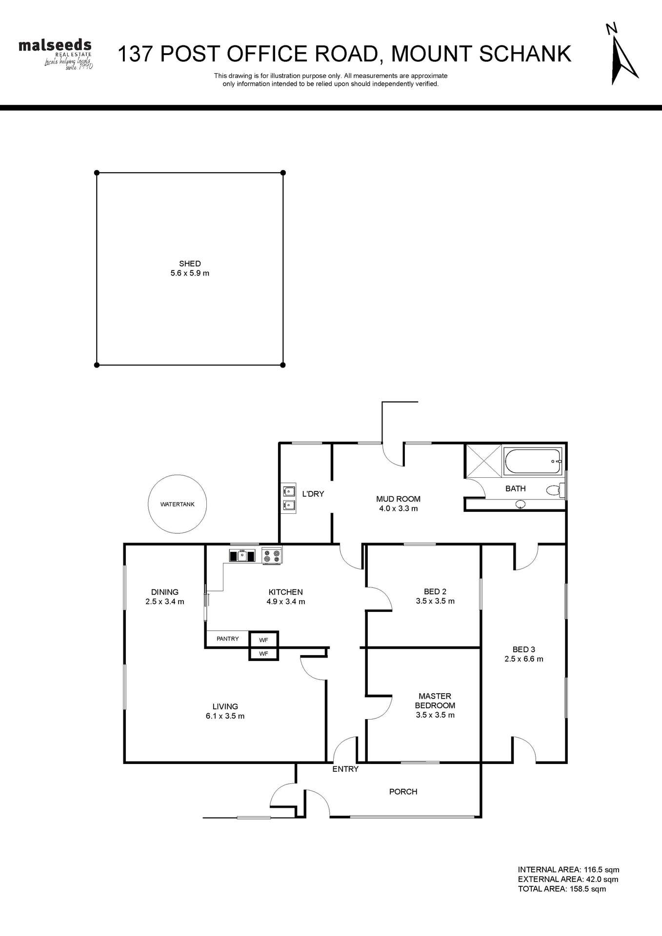 137 Post Office Road, Mount Schank For Sale by Farmbuy.com - floorplan 1