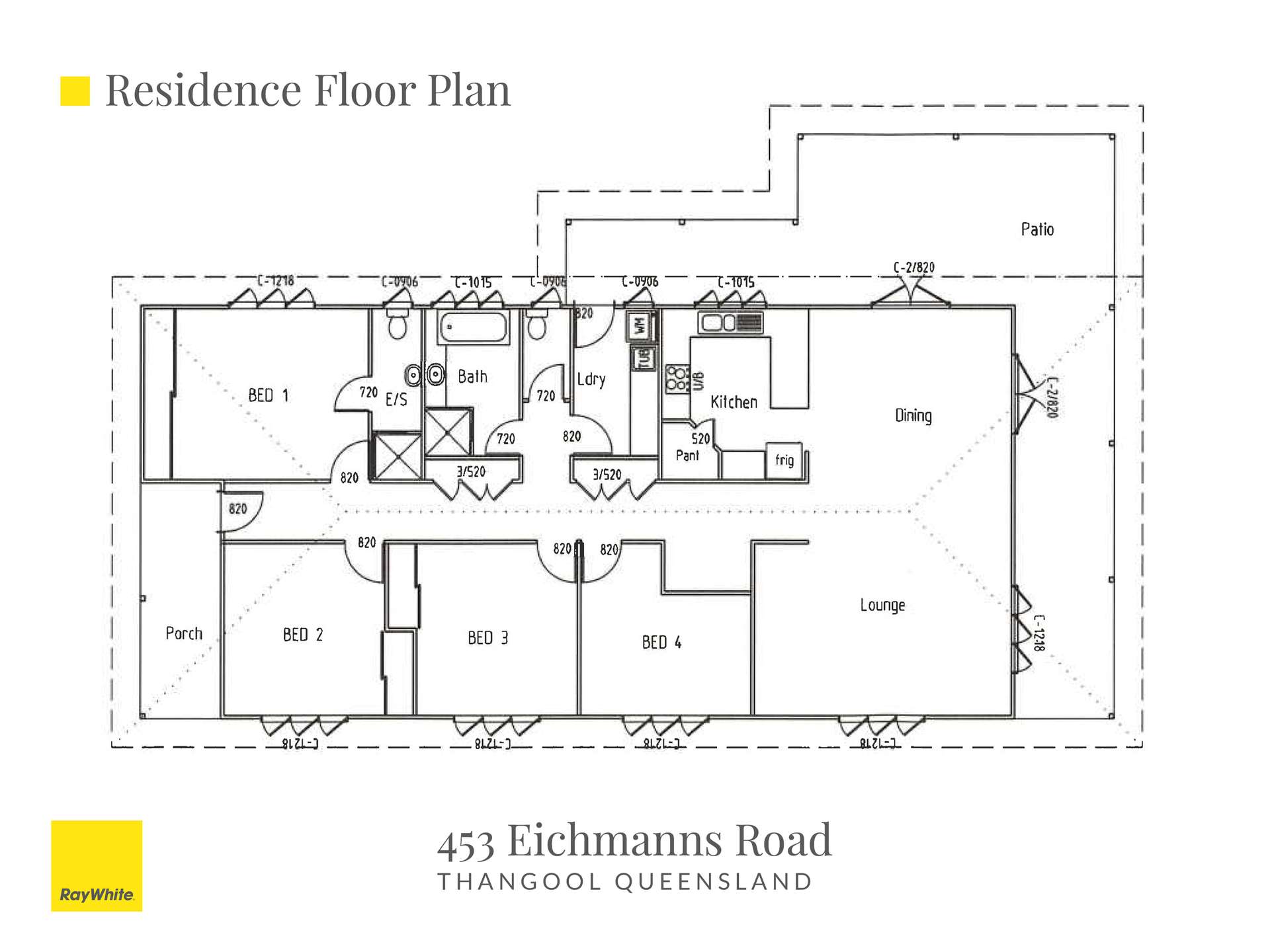 453 Eichmanns Road, Thangool Auction by Farmbuy.com - floorplan 1