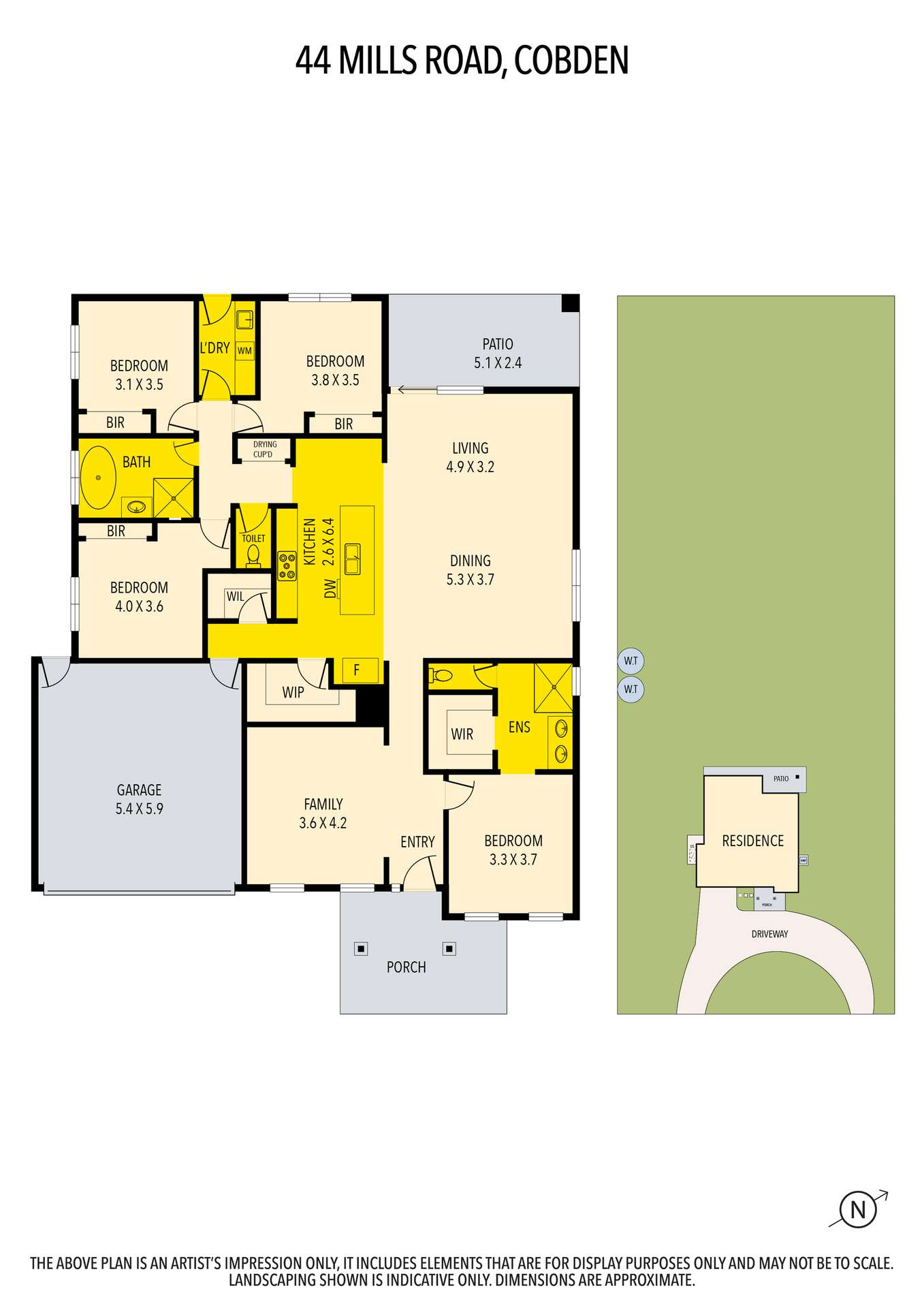 44 Mills Road, Cobden For Sale by Farmbuy.com - floorplan 1