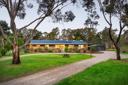 Farm For Sale - VIC - Harcourt North - 3453 - Retro Homestead with Stables, Studio and Three Dams 