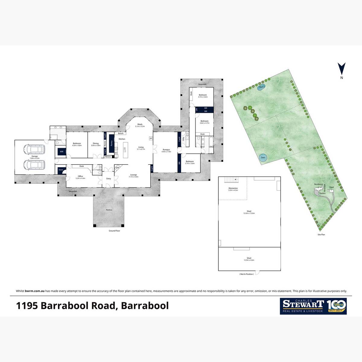 1195 Barrabool Road, Barrabool For Sale by Farmbuy.com - floorplan 1