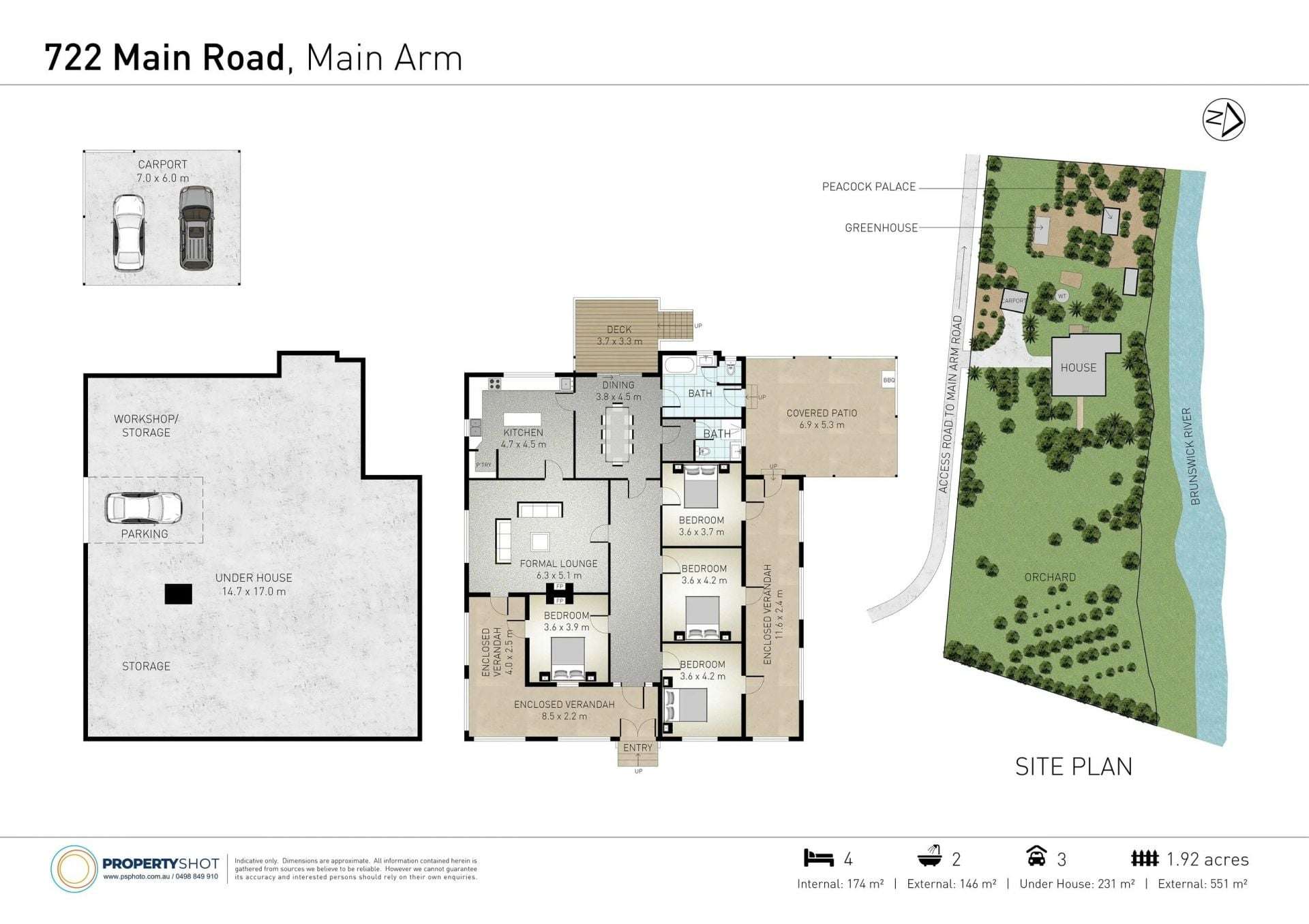 722 Main Arm Road, Mullumbimby For Sale by Farmbuy.com - floorplan 1