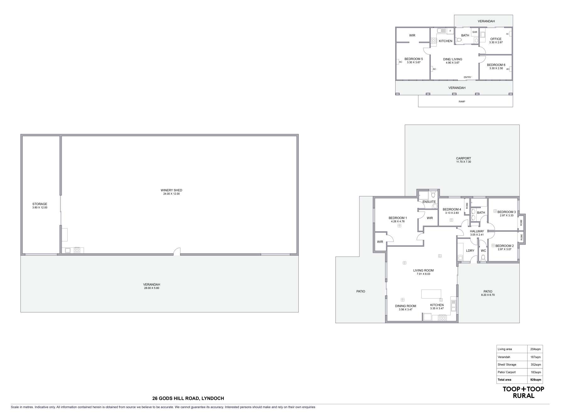 26 Gods Hill Road, Lyndoch For Sale by Farmbuy.com - floorplan 1