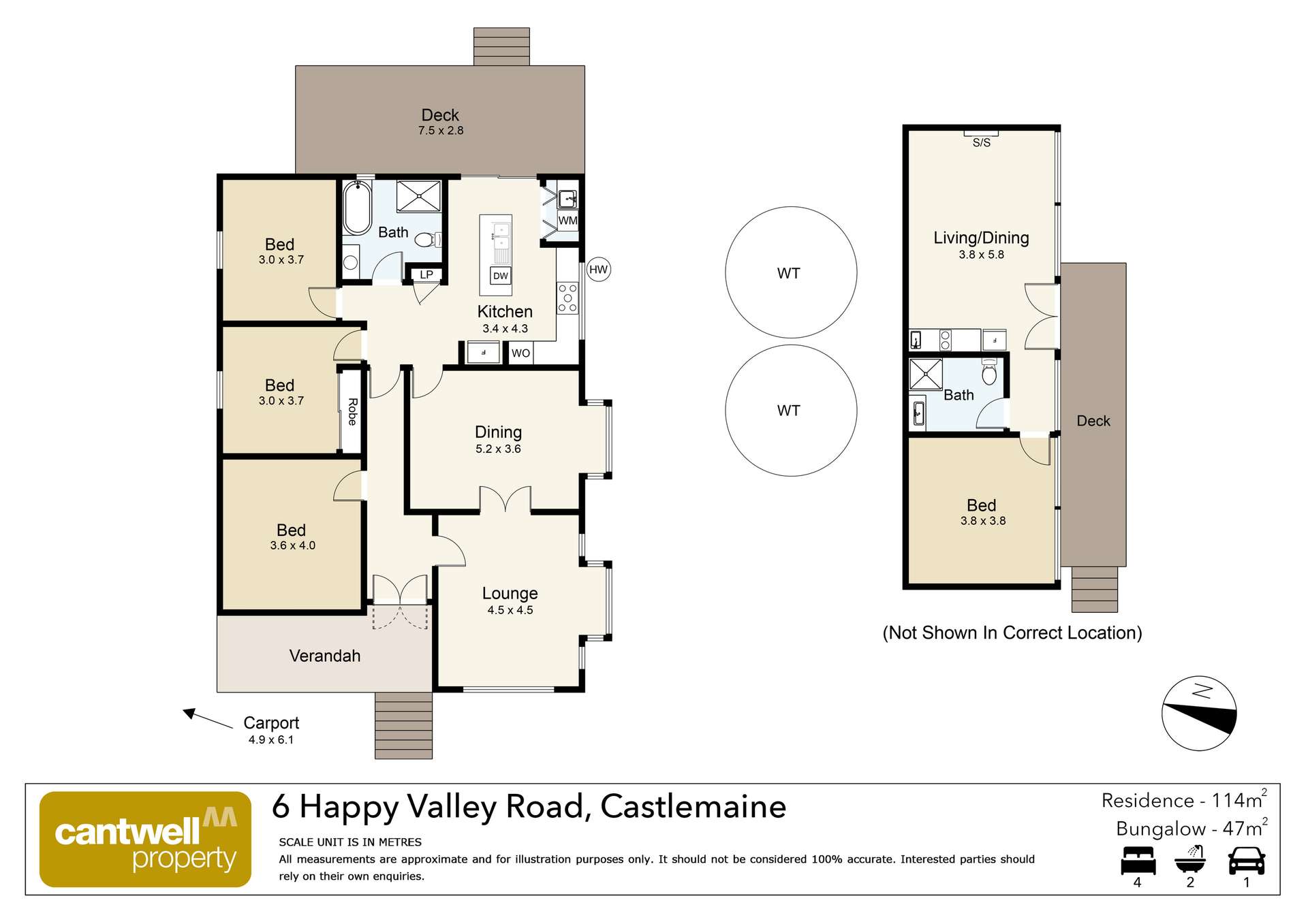 6 Happy Valley Road, Castlemaine For Sale by Farmbuy.com - floorplan 1