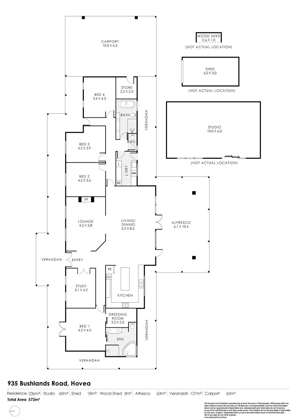 935 Bushlands Road, Hovea For Sale by Farmbuy.com - floorplan 1