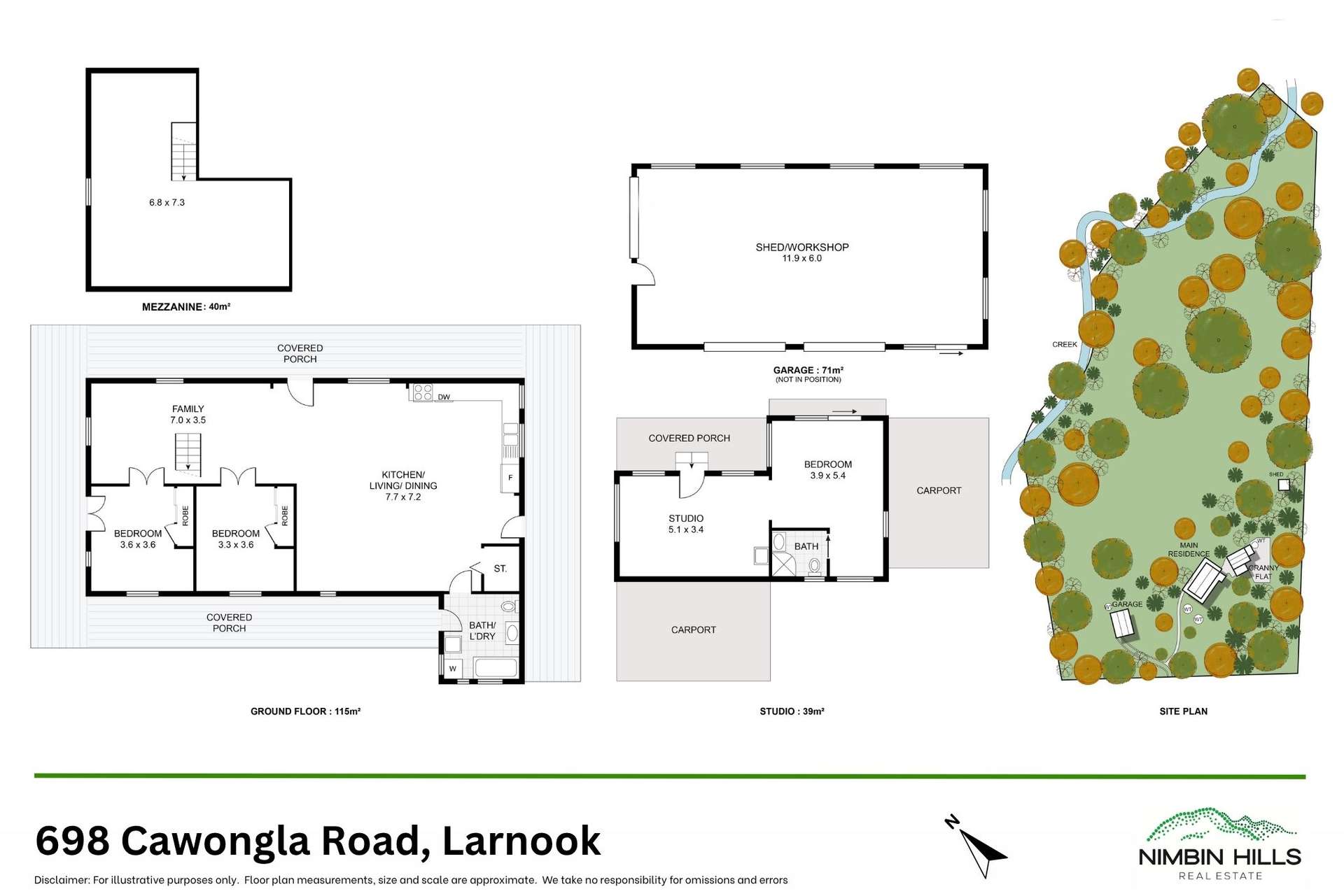 698 CAWONGLA ROAD, Larnook For Sale by Farmbuy.com - floorplan 1