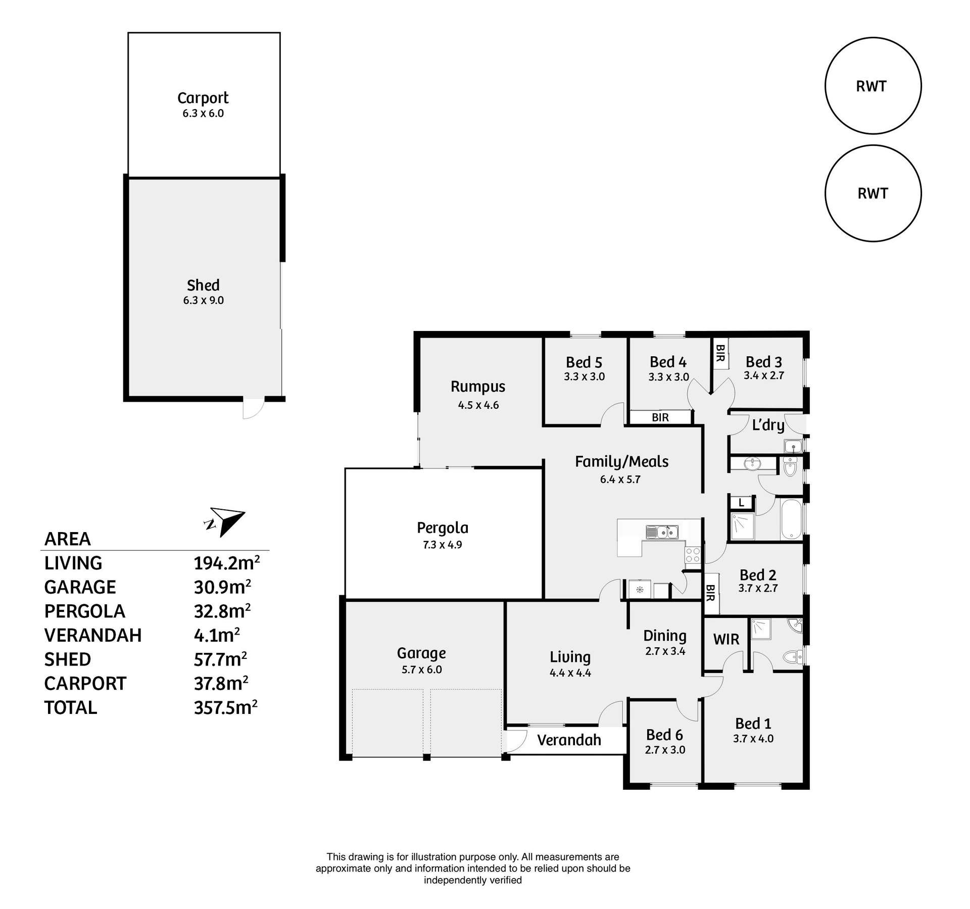 154 Nine Mile Road, Strathalbyn For Sale by Farmbuy.com - floorplan 1