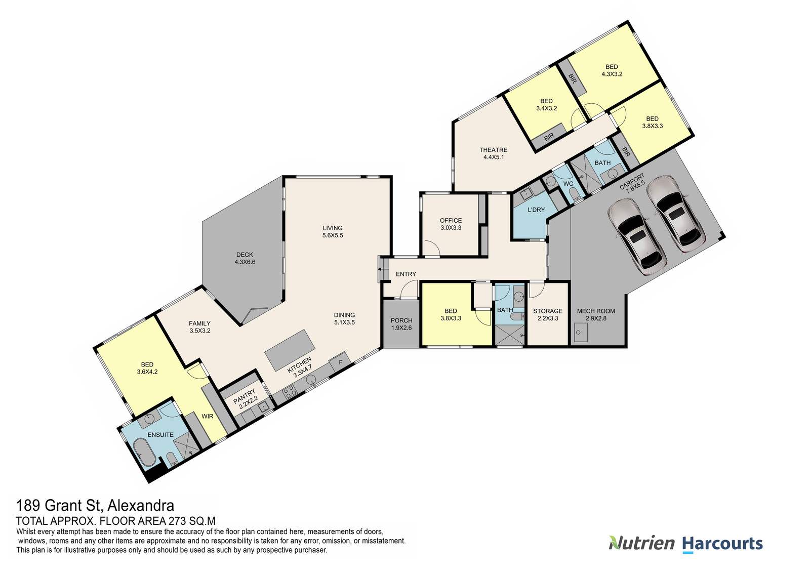 189 Grant Street, Alexandra For Sale by Farmbuy.com - floorplan 1