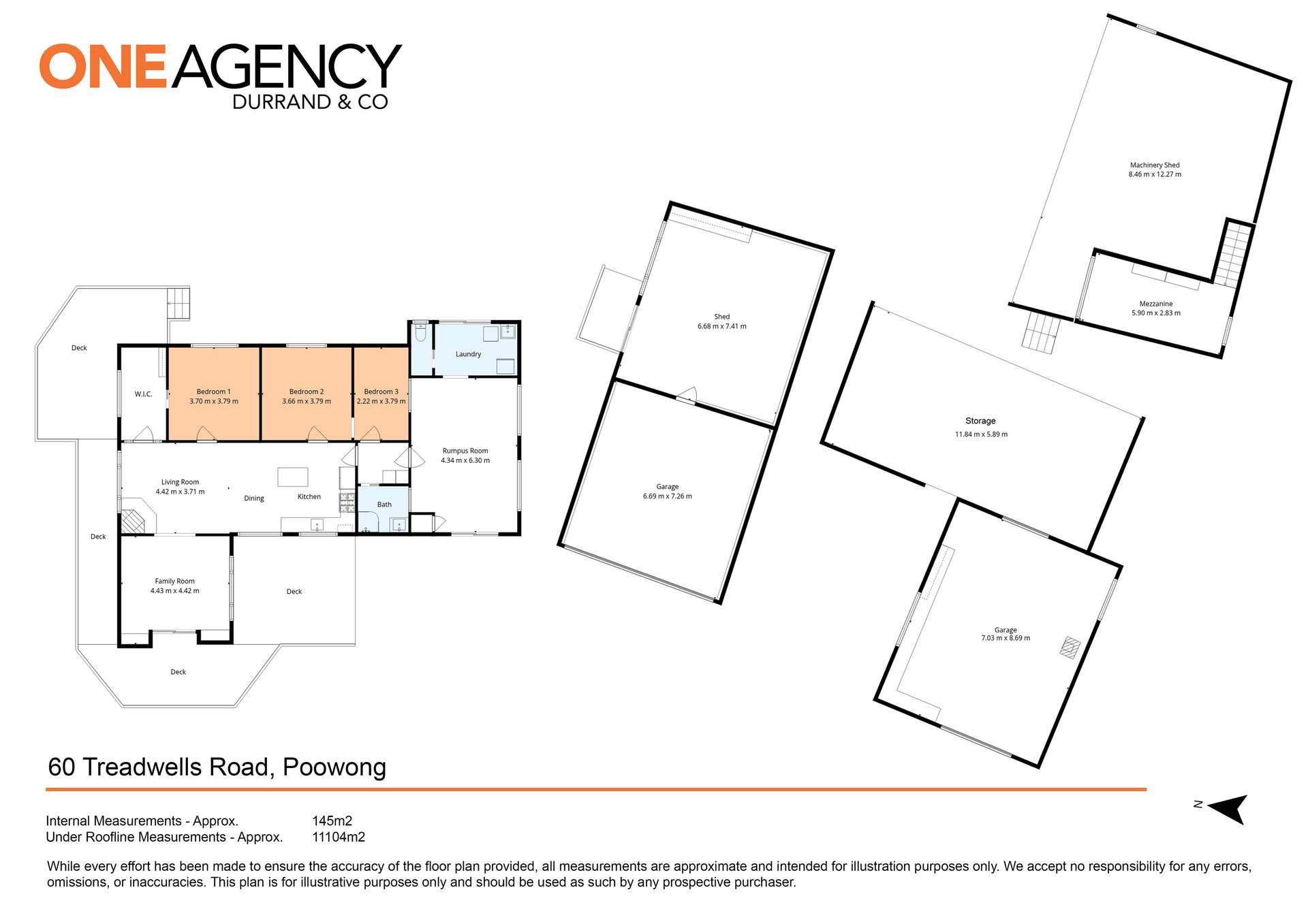 60 Treadwells Road, Poowong North For Sale by Farmbuy.com - floorplan 1