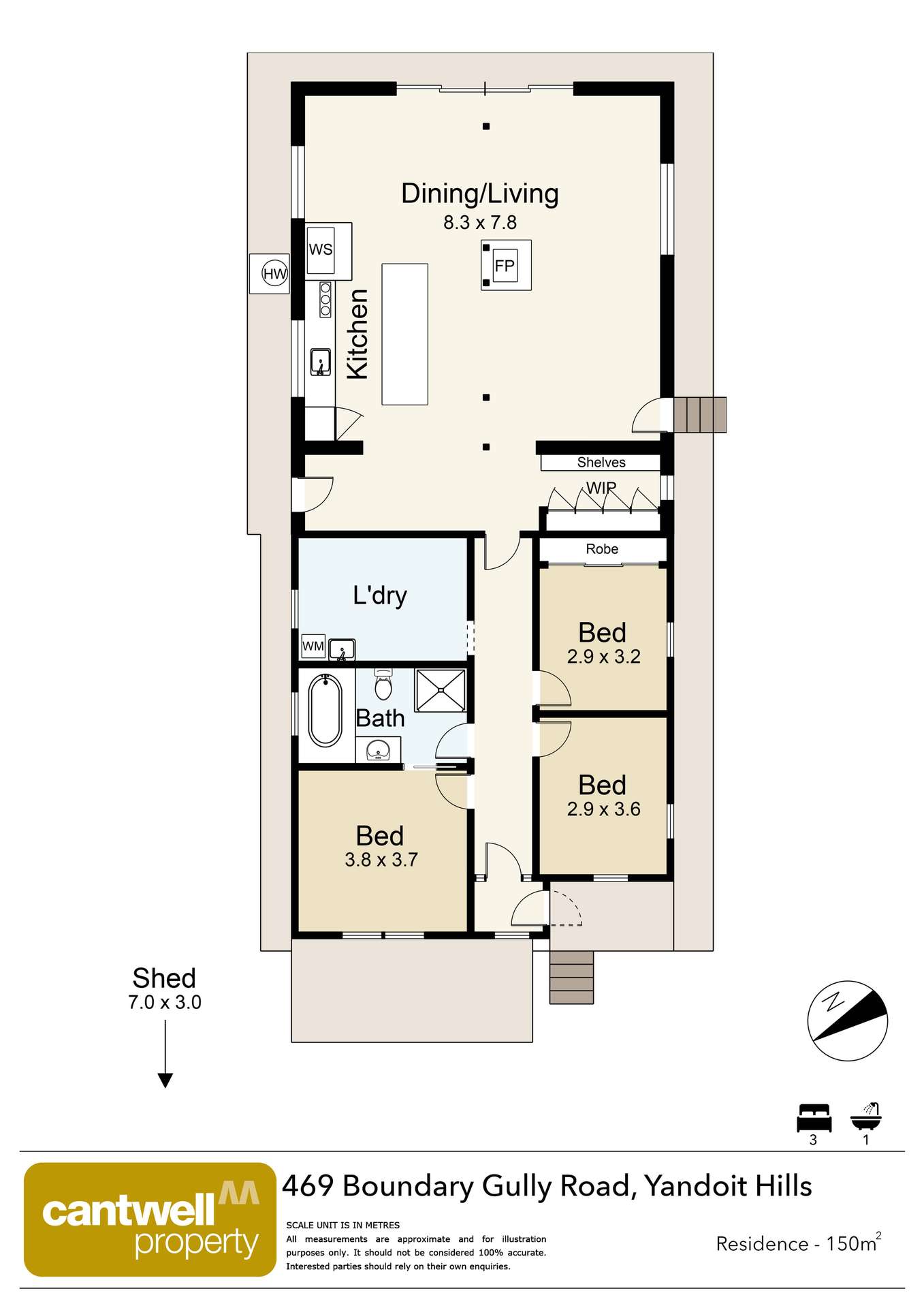 469 Boundary Gully Road, Yandoit Hills For Sale by Farmbuy.com - floorplan 1