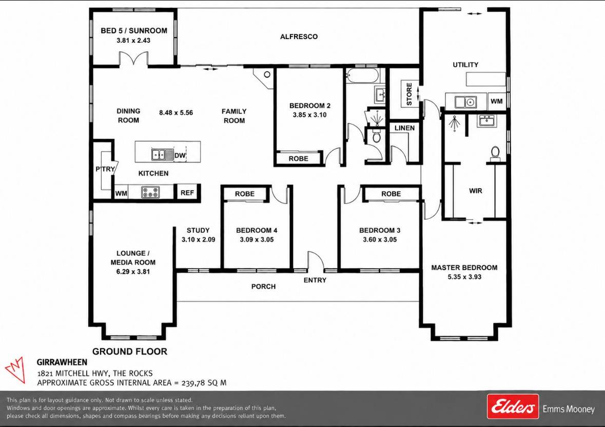 1821 Mitchell Highway, The Rocks Auction by Farmbuy.com - floorplan 1