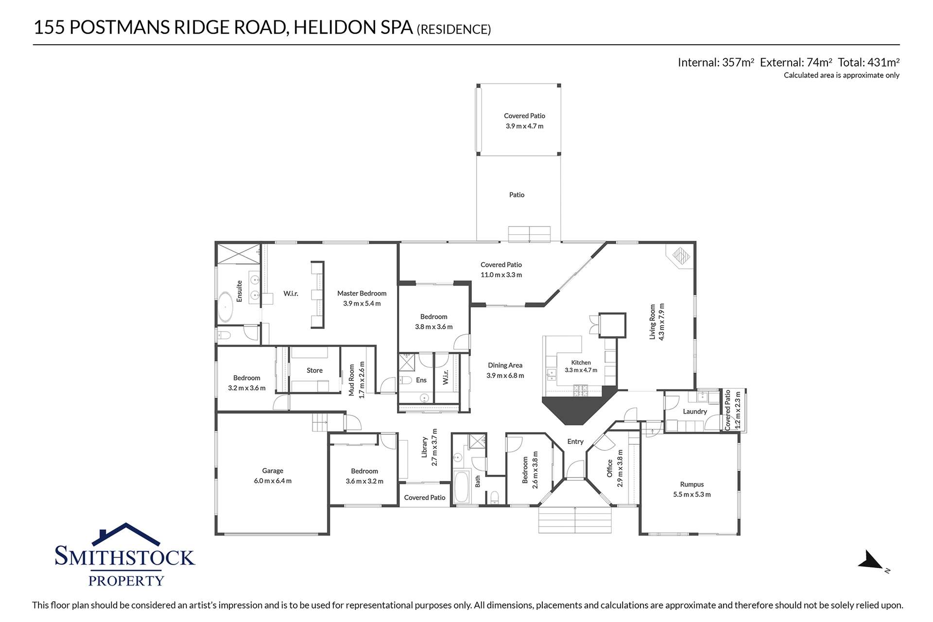 155 Postmans Ridge Road, Helidon Spa For Sale by Farmbuy.com - floorplan 1