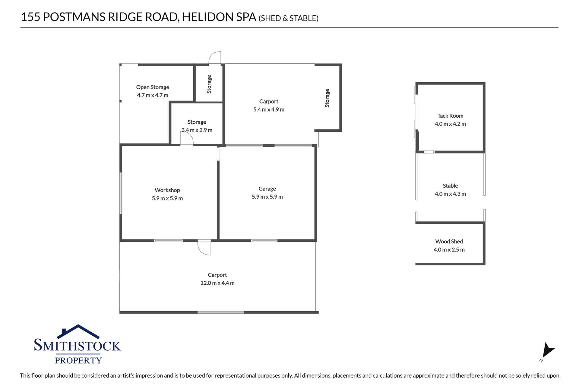 155 Postmans Ridge Road, Helidon Spa For Sale by Farmbuy.com - floorplan 2