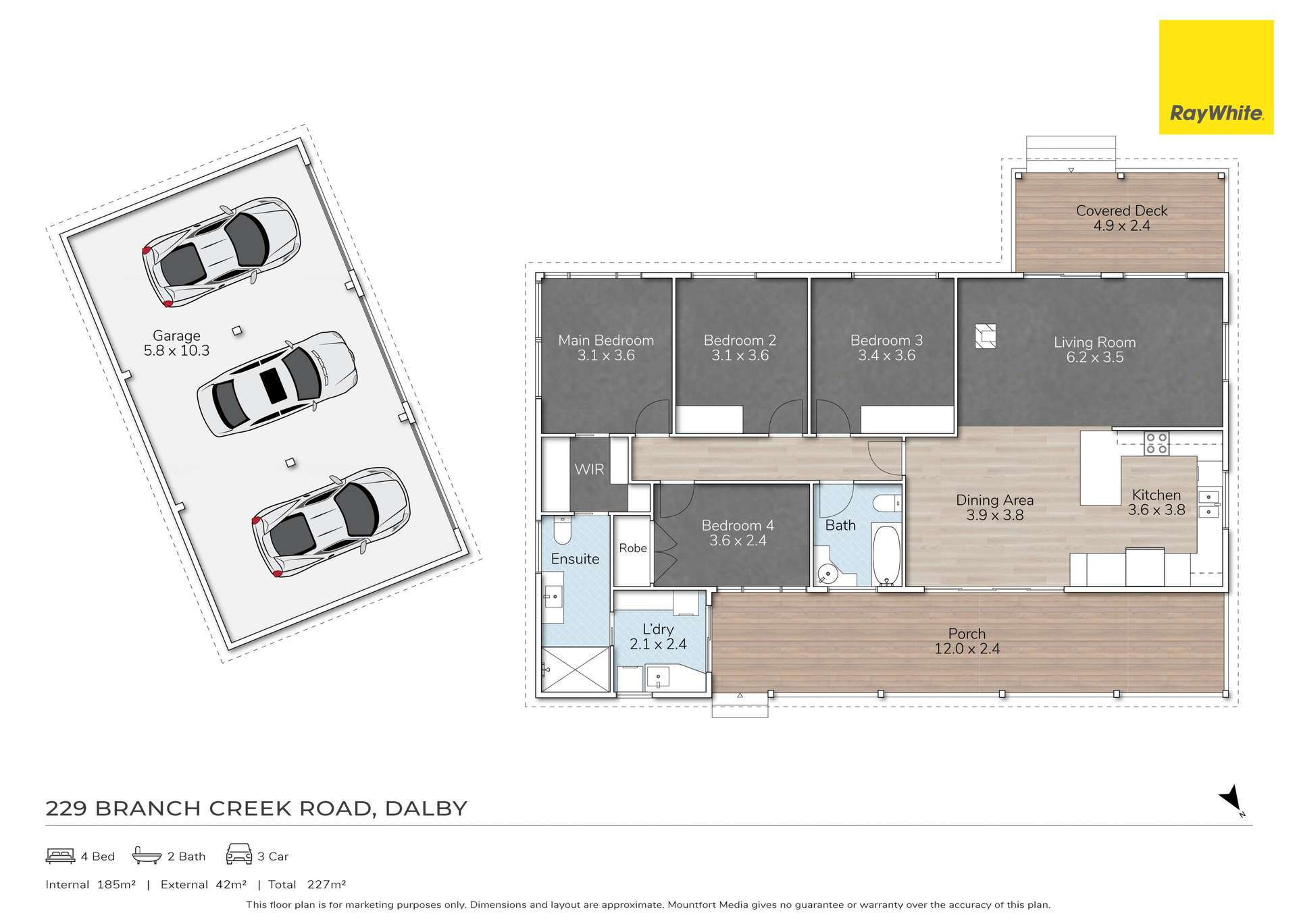 229 Branch Creek Road, Dalby For Sale by Farmbuy.com - floorplan 1
