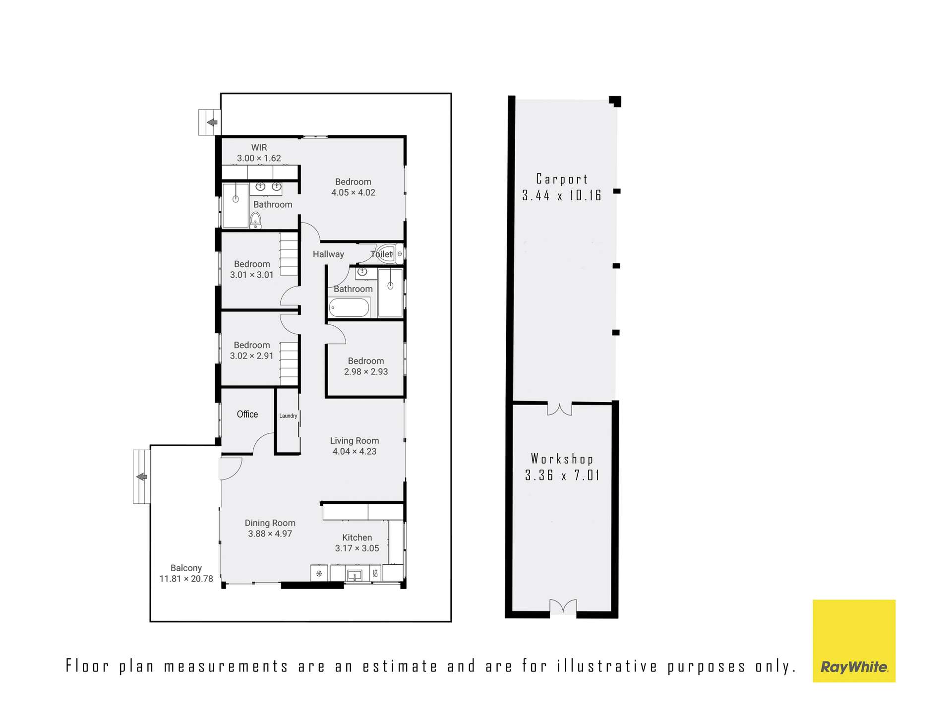 3 Hilda Close, Taree Auction by Farmbuy.com - floorplan 1