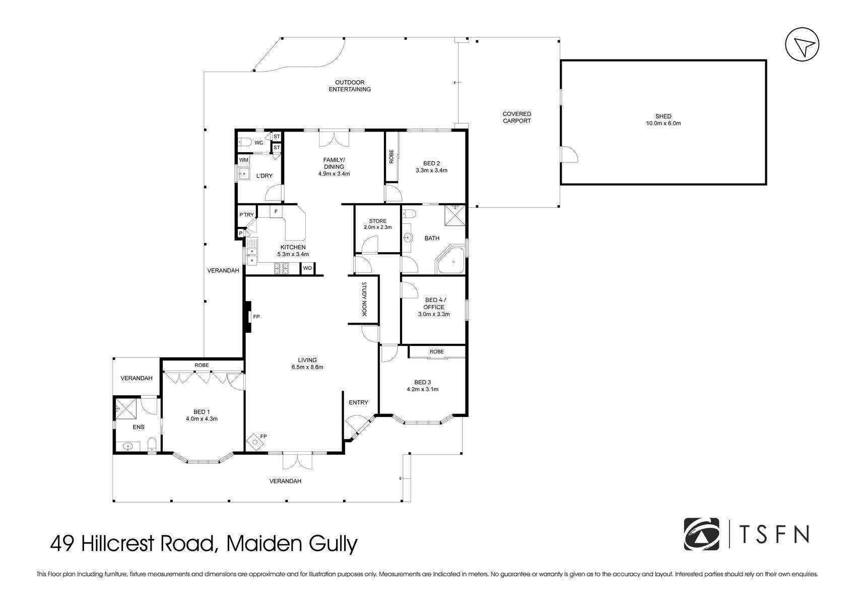 49 Hillcrest Road, Maiden Gully Tender by Farmbuy.com - floorplan 1